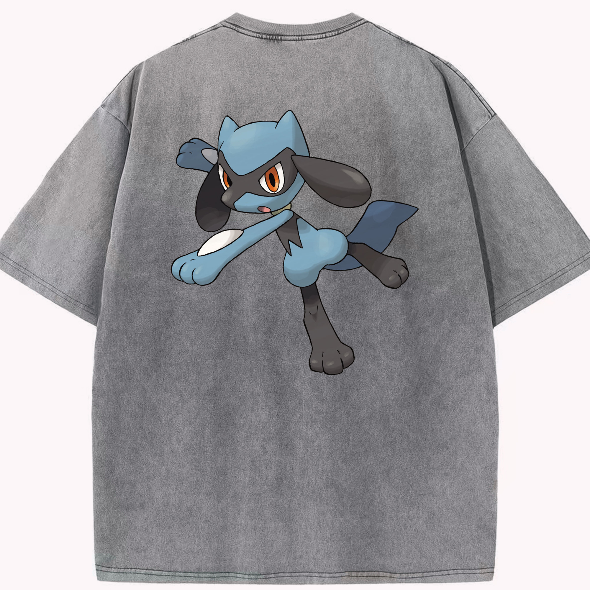 （画像用） ポケットモンスター Pokémon 綿100% ヴィンテージ風 半袖Tシャツ（背面プリント）