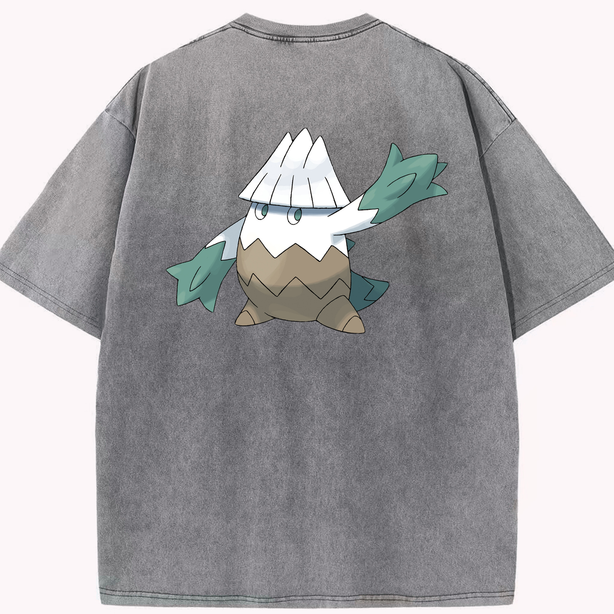 （画像用） ポケットモンスター Pokémon 綿100% ヴィンテージ風 半袖Tシャツ（背面プリント）