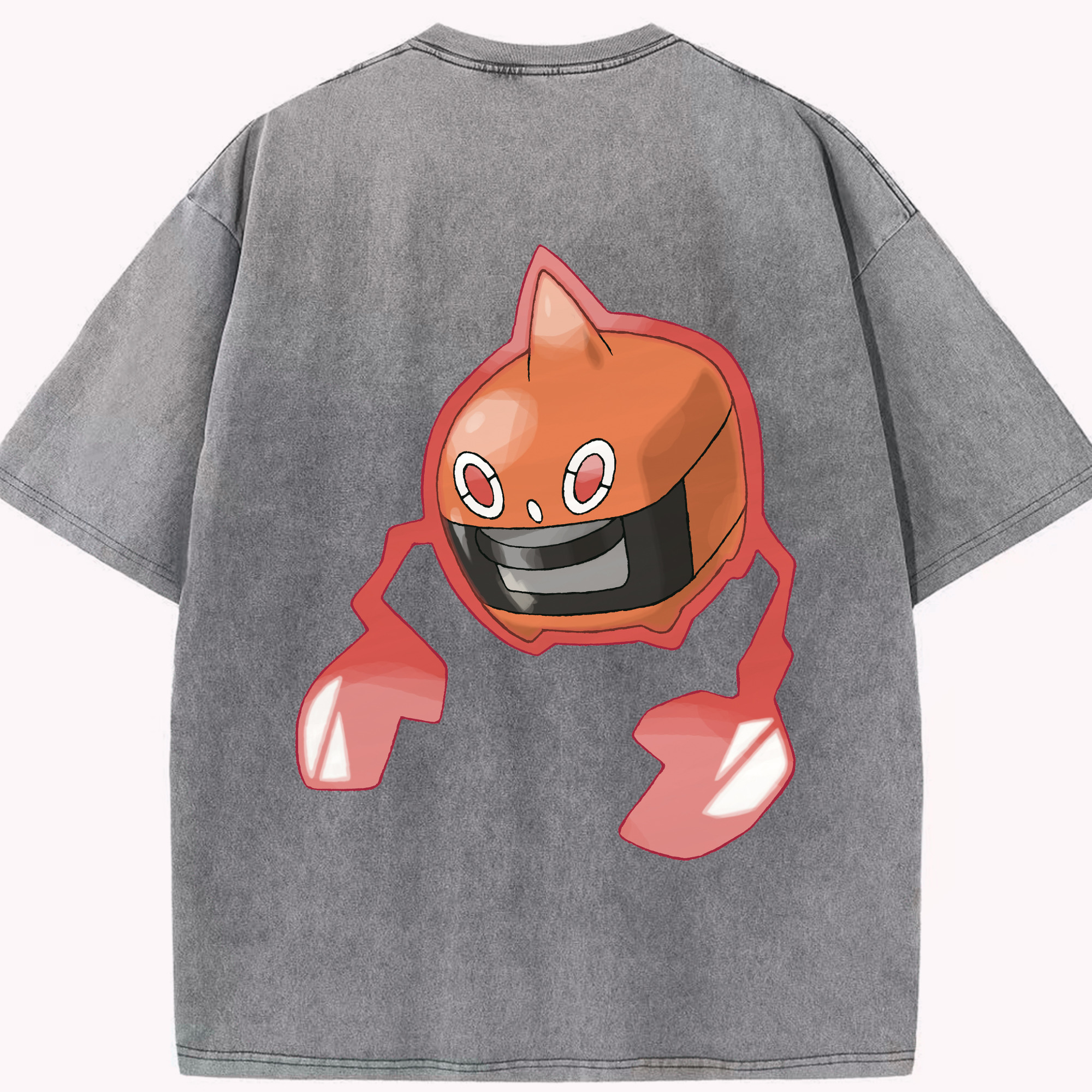 （画像用） ポケットモンスター Pokémon 綿100% ヴィンテージ風 半袖Tシャツ（背面プリント）