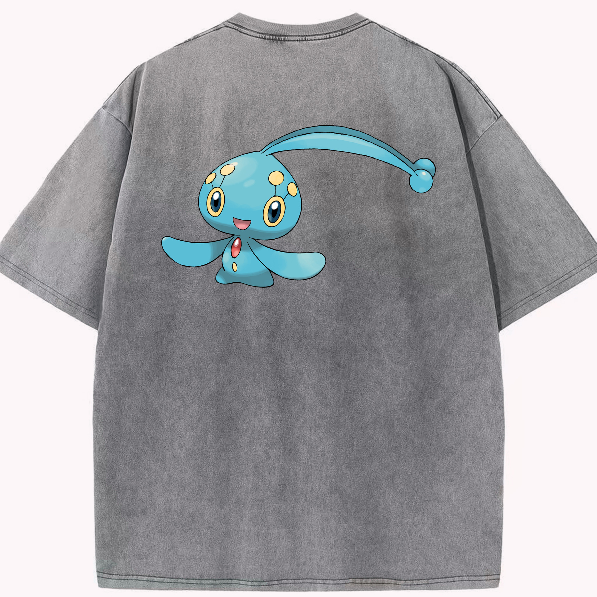 （画像用） ポケットモンスター Pokémon 綿100% ヴィンテージ風 半袖Tシャツ（背面プリント）