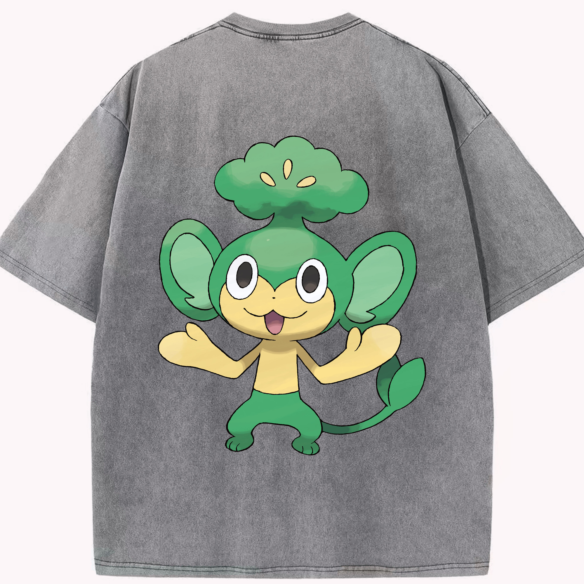 （画像用） ポケットモンスター Pokémon 綿100% ヴィンテージ風 半袖Tシャツ（背面プリント）