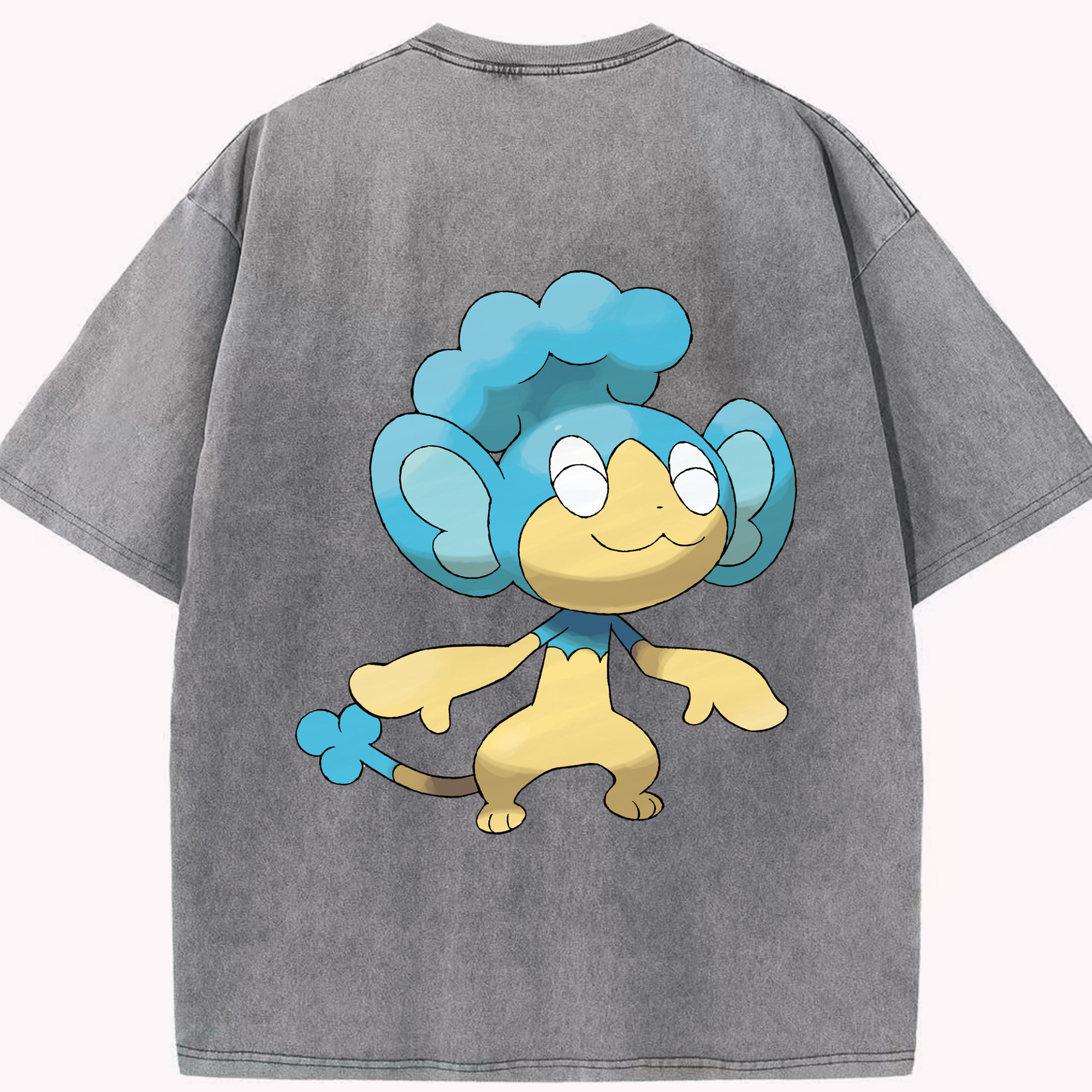 （画像用） ポケットモンスター Pokémon 綿100% ヴィンテージ風 半袖Tシャツ（背面プリント）