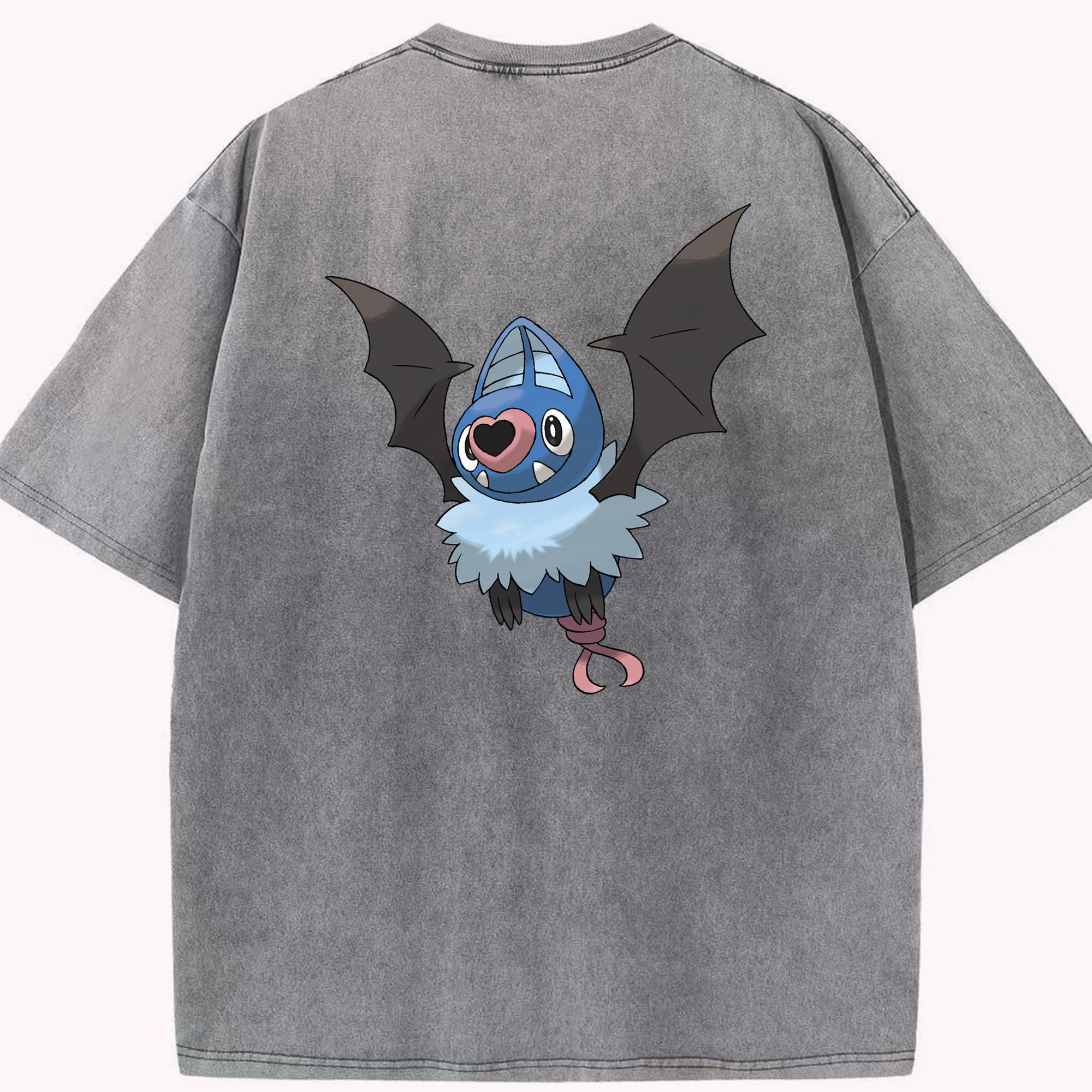 （画像用） ポケットモンスター Pokémon 綿100% ヴィンテージ風 半袖Tシャツ（背面プリント）