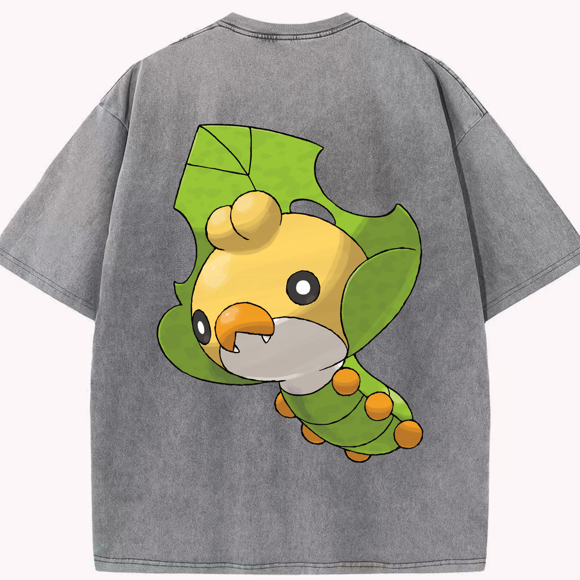 （画像用） ポケットモンスター Pokémon 綿100% ヴィンテージ風 半袖Tシャツ（背面プリント）