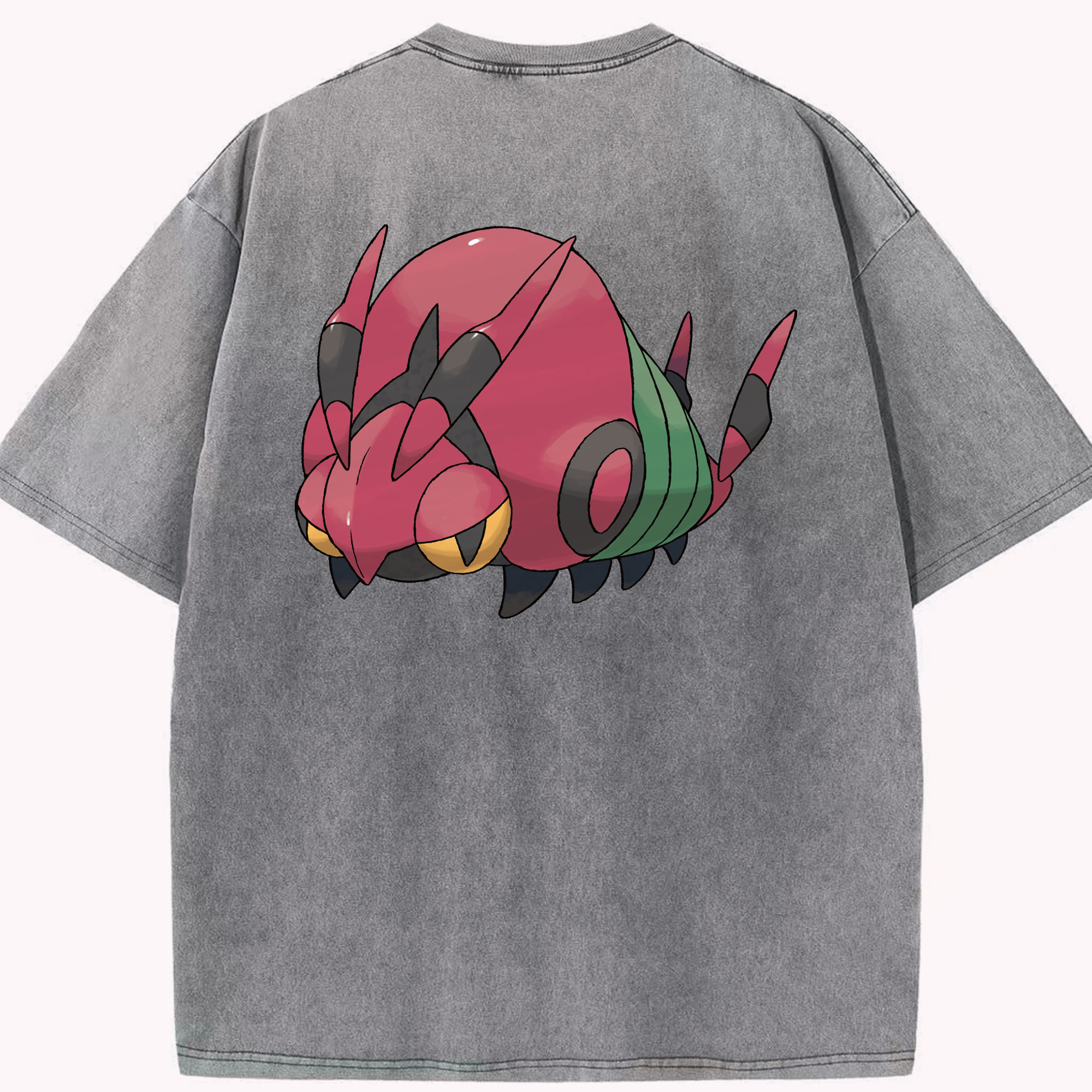 （画像用） ポケットモンスター Pokémon 綿100% ヴィンテージ風 半袖Tシャツ（背面プリント）