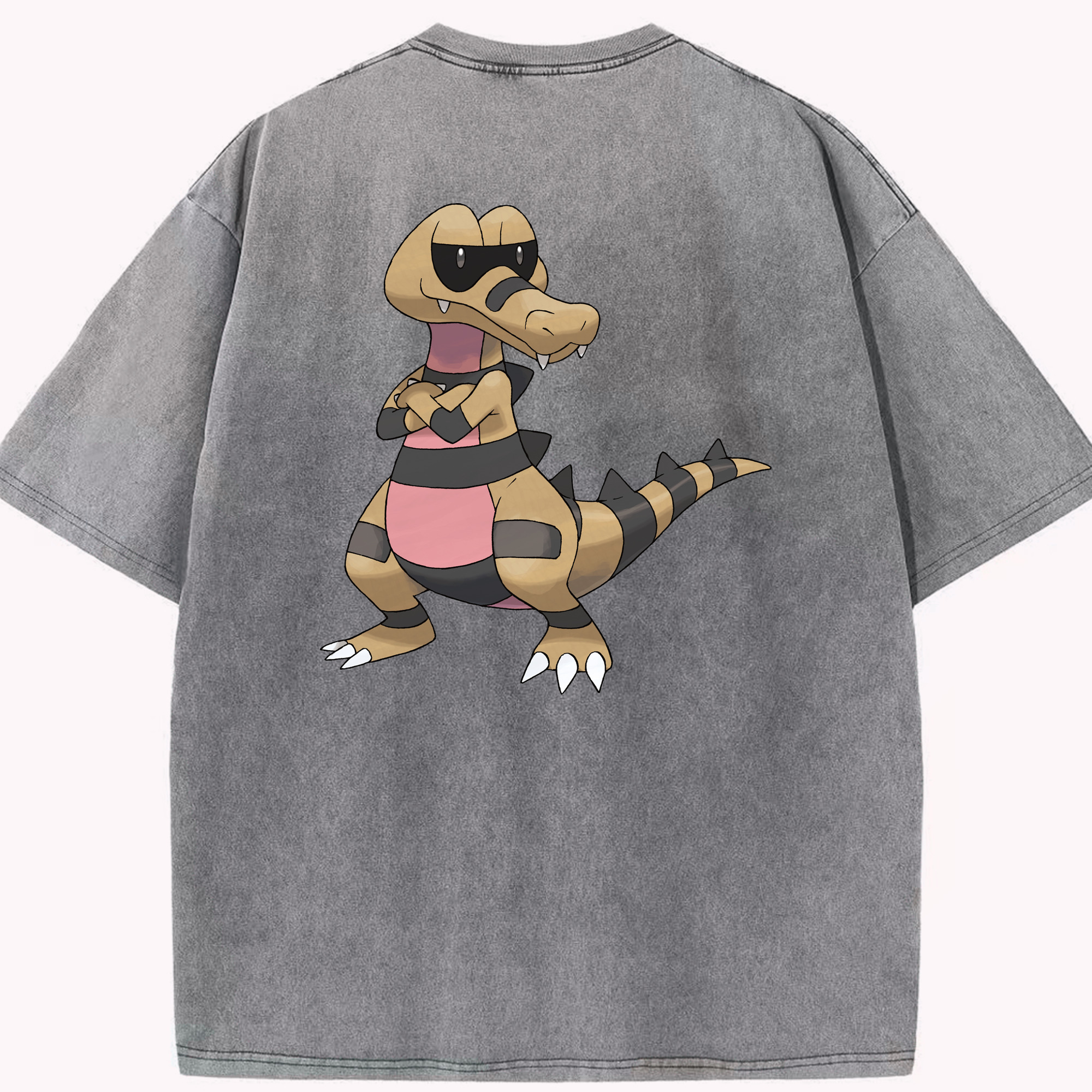 （画像用） ポケットモンスター Pokémon 綿100% ヴィンテージ風 半袖Tシャツ（背面プリント）