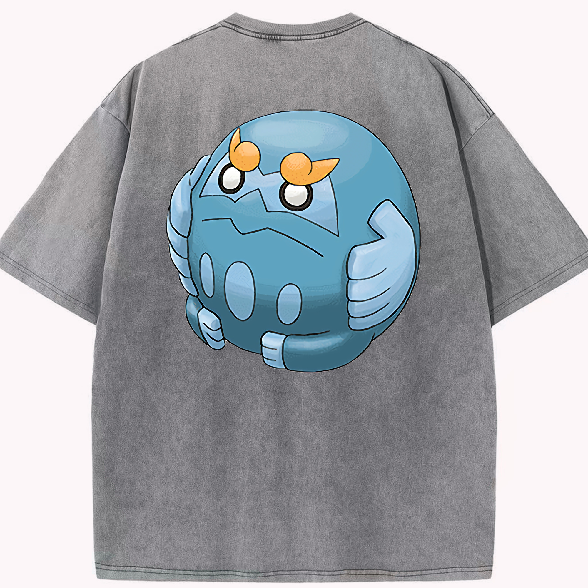 （画像用） ポケットモンスター Pokémon 綿100% ヴィンテージ風 半袖Tシャツ（背面プリント）