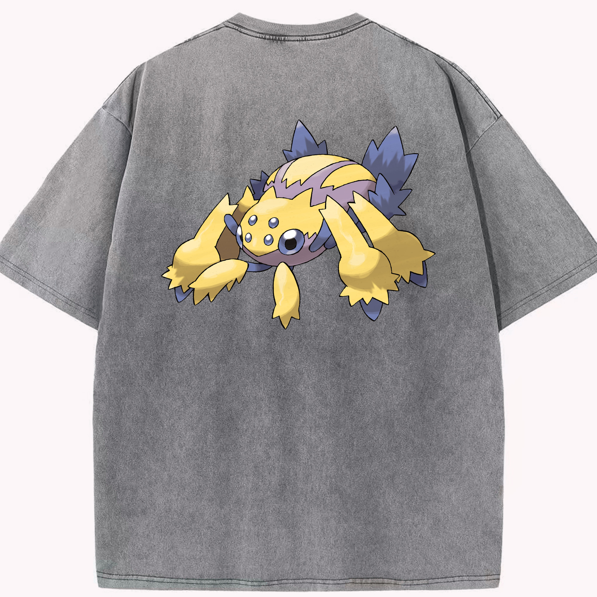 （画像用） ポケットモンスター Pokémon 綿100% ヴィンテージ風 半袖Tシャツ（背面プリント）