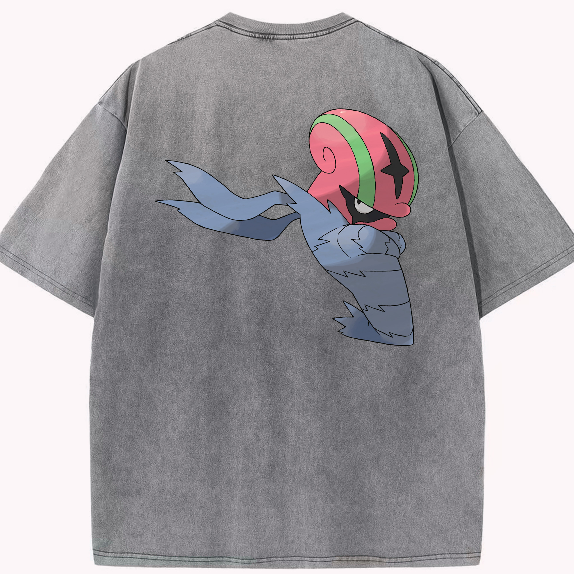 （画像用） ポケットモンスター Pokémon 綿100% ヴィンテージ風 半袖Tシャツ（背面プリント）