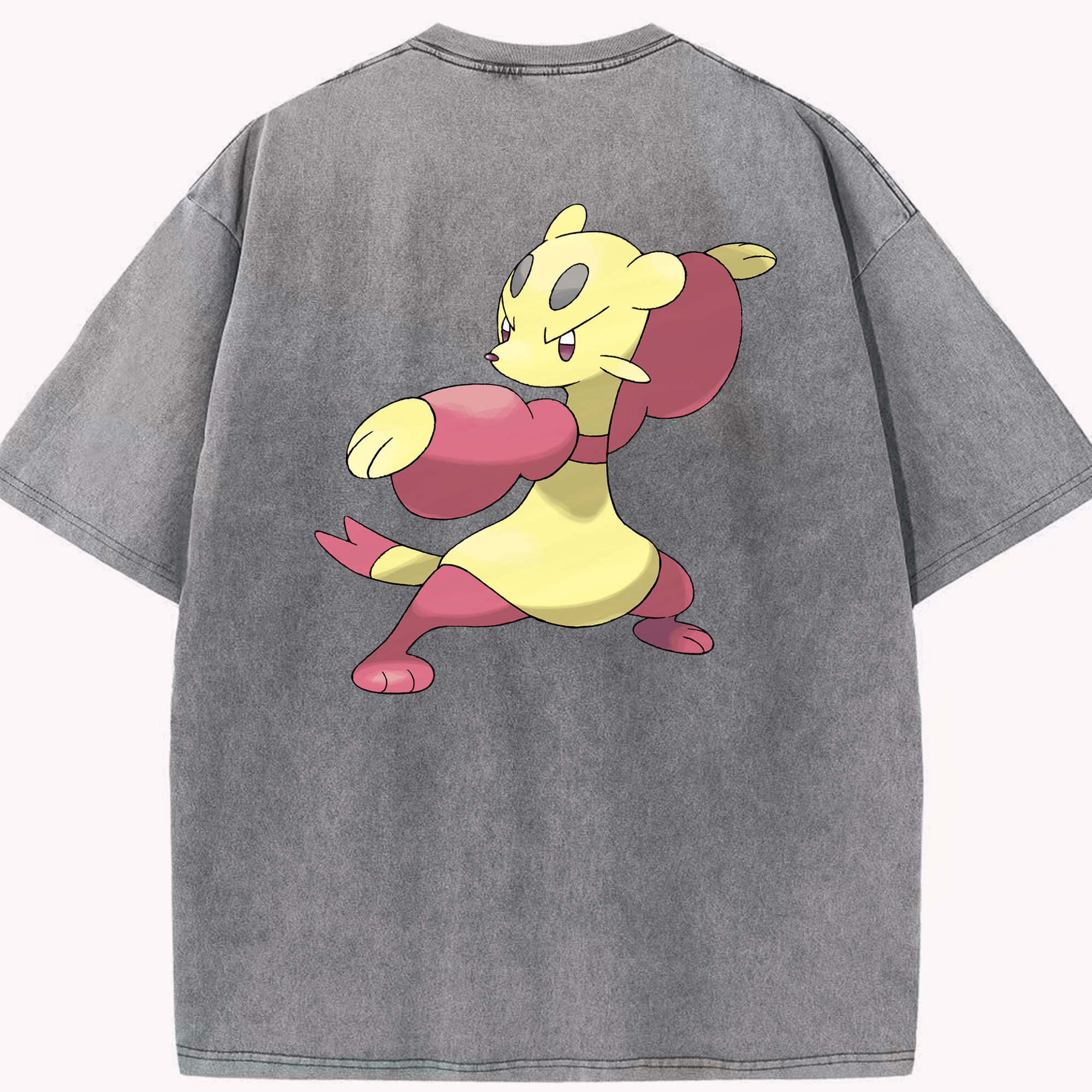 （画像用） ポケットモンスター Pokémon 綿100% ヴィンテージ風 半袖Tシャツ（背面プリント）