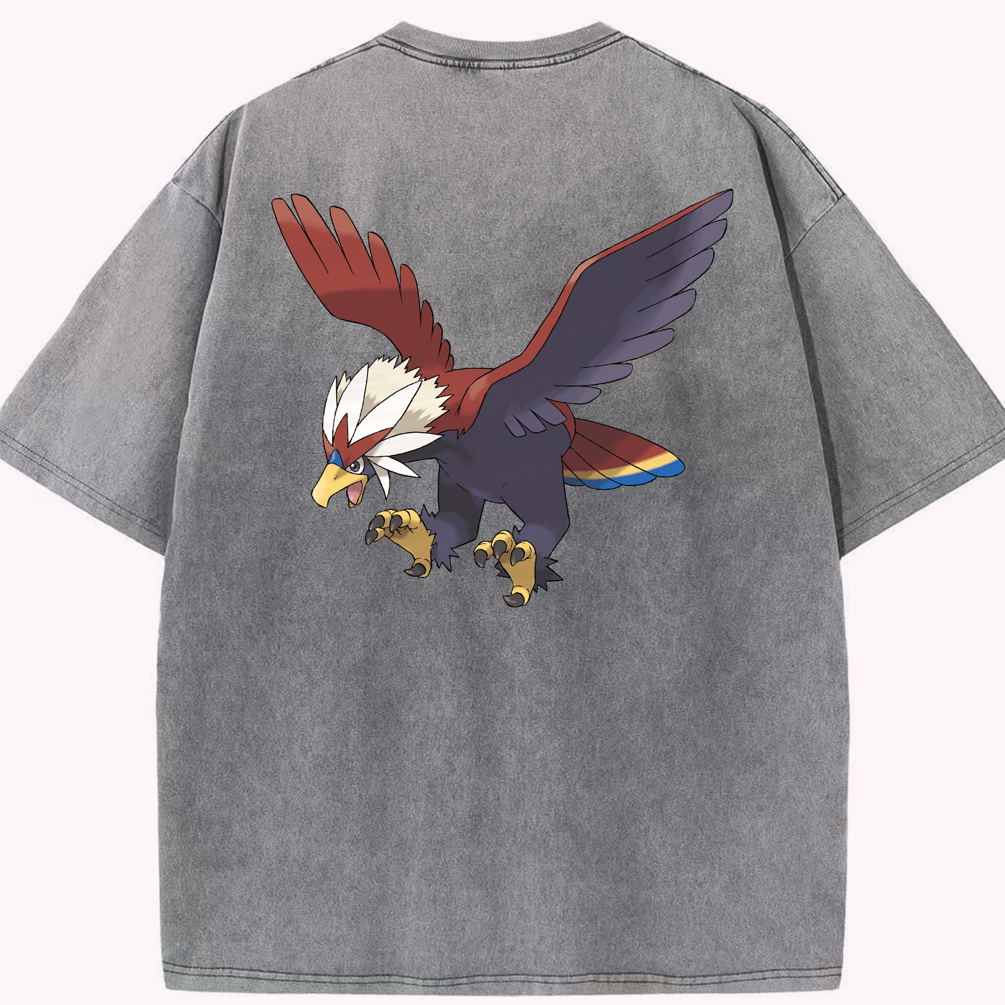 （画像用） ポケットモンスター Pokémon 綿100% ヴィンテージ風 半袖Tシャツ（背面プリント）
