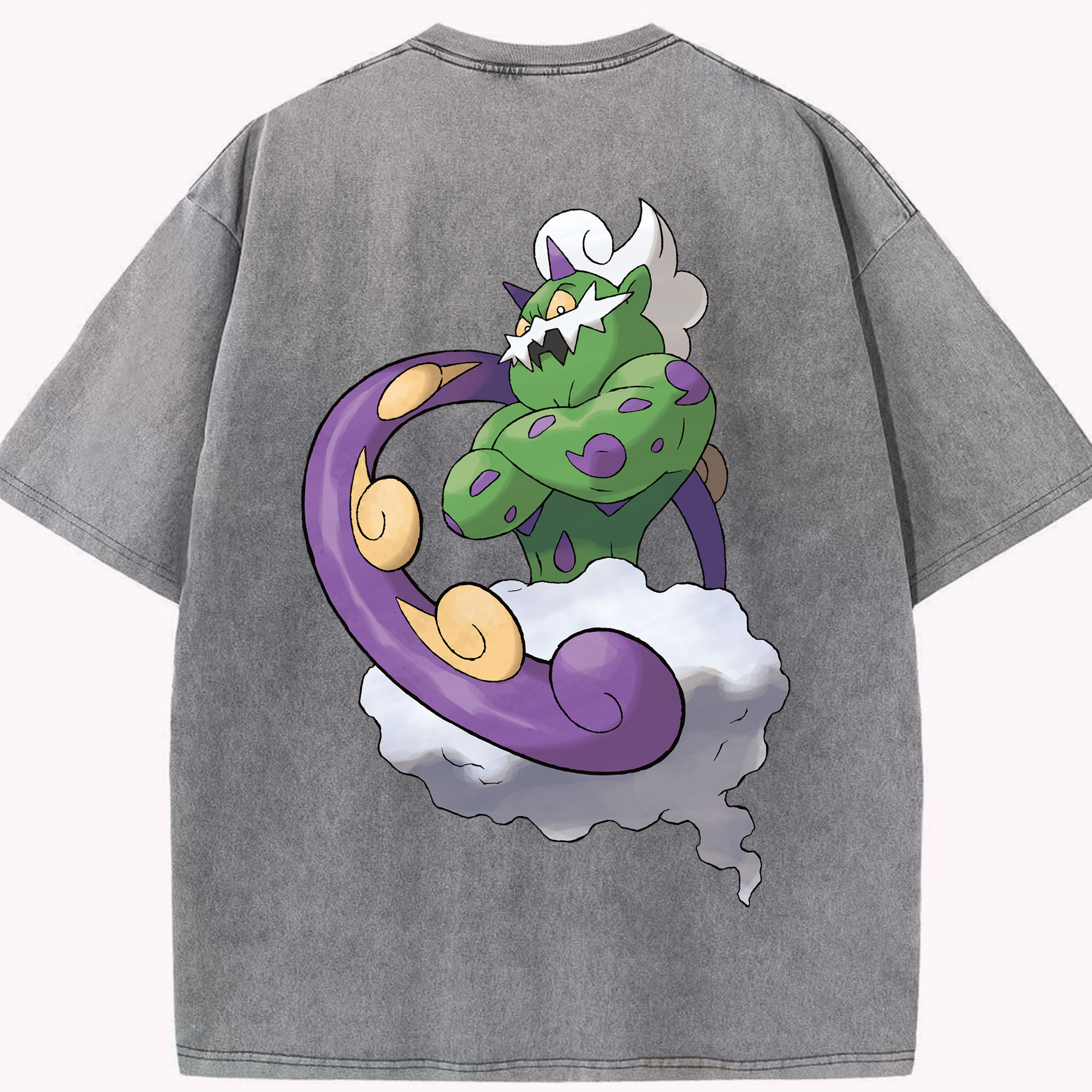 （画像用） ポケットモンスター Pokémon 綿100% ヴィンテージ風 半袖Tシャツ（背面プリント）