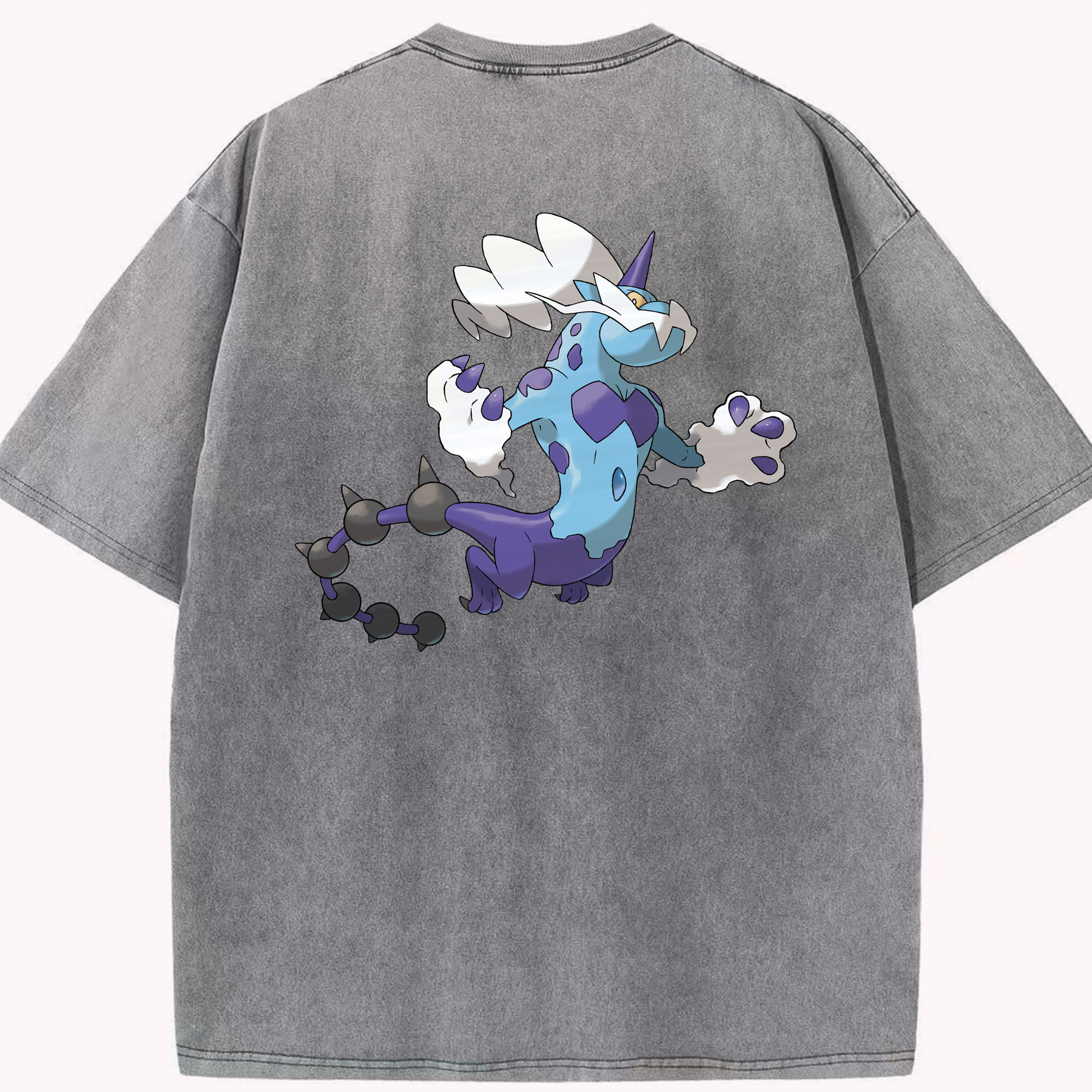 （画像用） ポケットモンスター Pokémon 綿100% ヴィンテージ風 半袖Tシャツ（背面プリント）