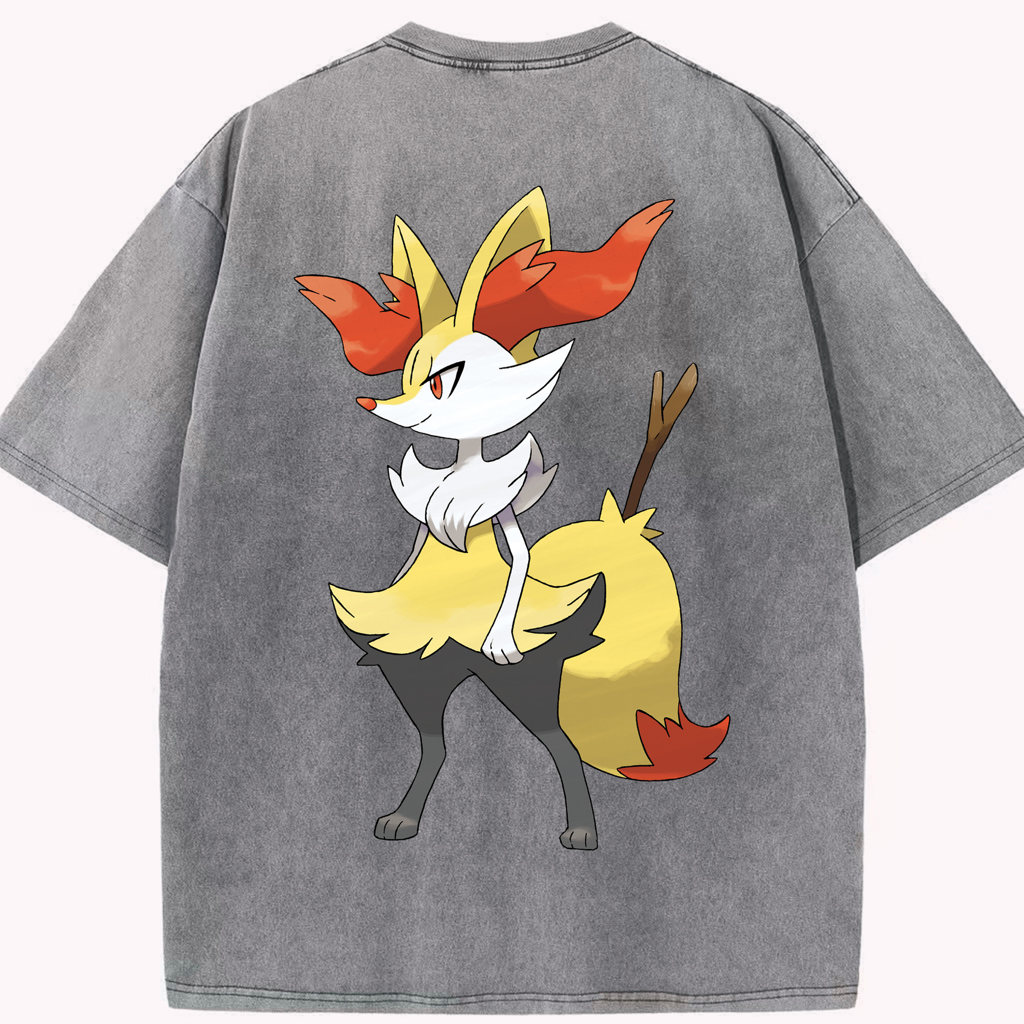 （画像用） ポケットモンスター Pokémon 綿100% ヴィンテージ風 半袖Tシャツ（背面プリント）