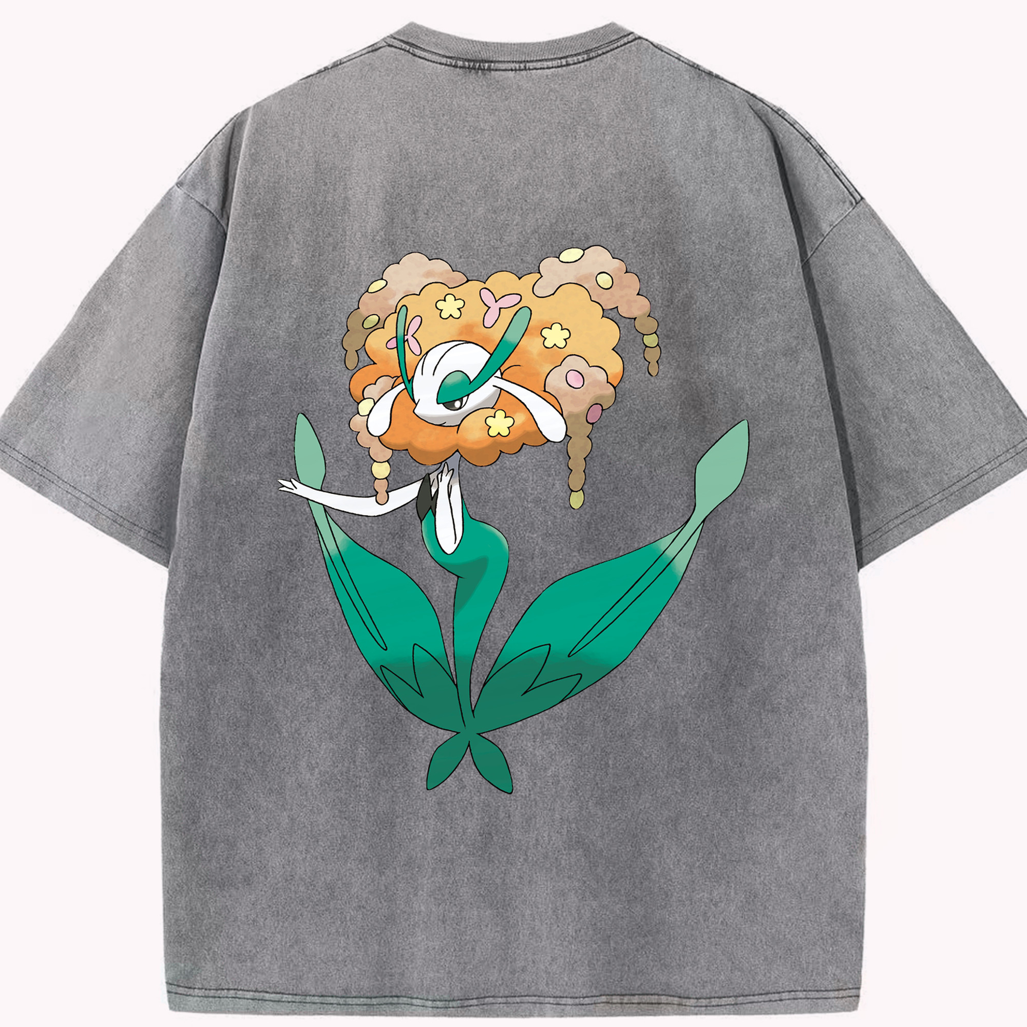 （画像用） ポケットモンスター Pokémon 綿100% ヴィンテージ風 半袖Tシャツ（背面プリント）