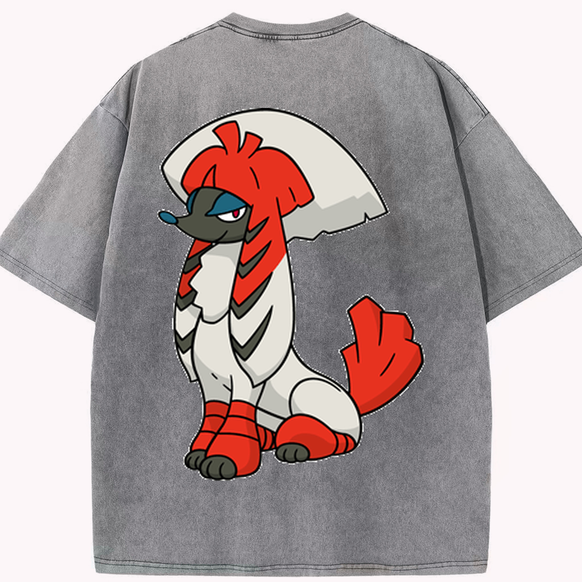 （画像用） ポケットモンスター Pokémon 綿100% ヴィンテージ風 半袖Tシャツ（背面プリント）