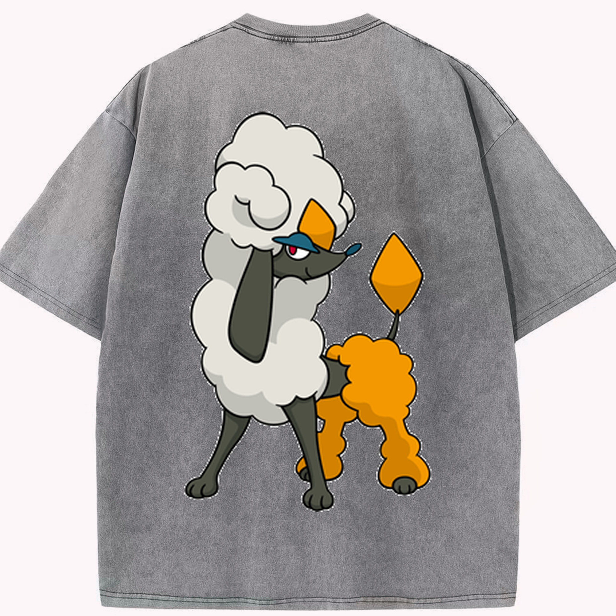（画像用） ポケットモンスター Pokémon 綿100% ヴィンテージ風 半袖Tシャツ（背面プリント）