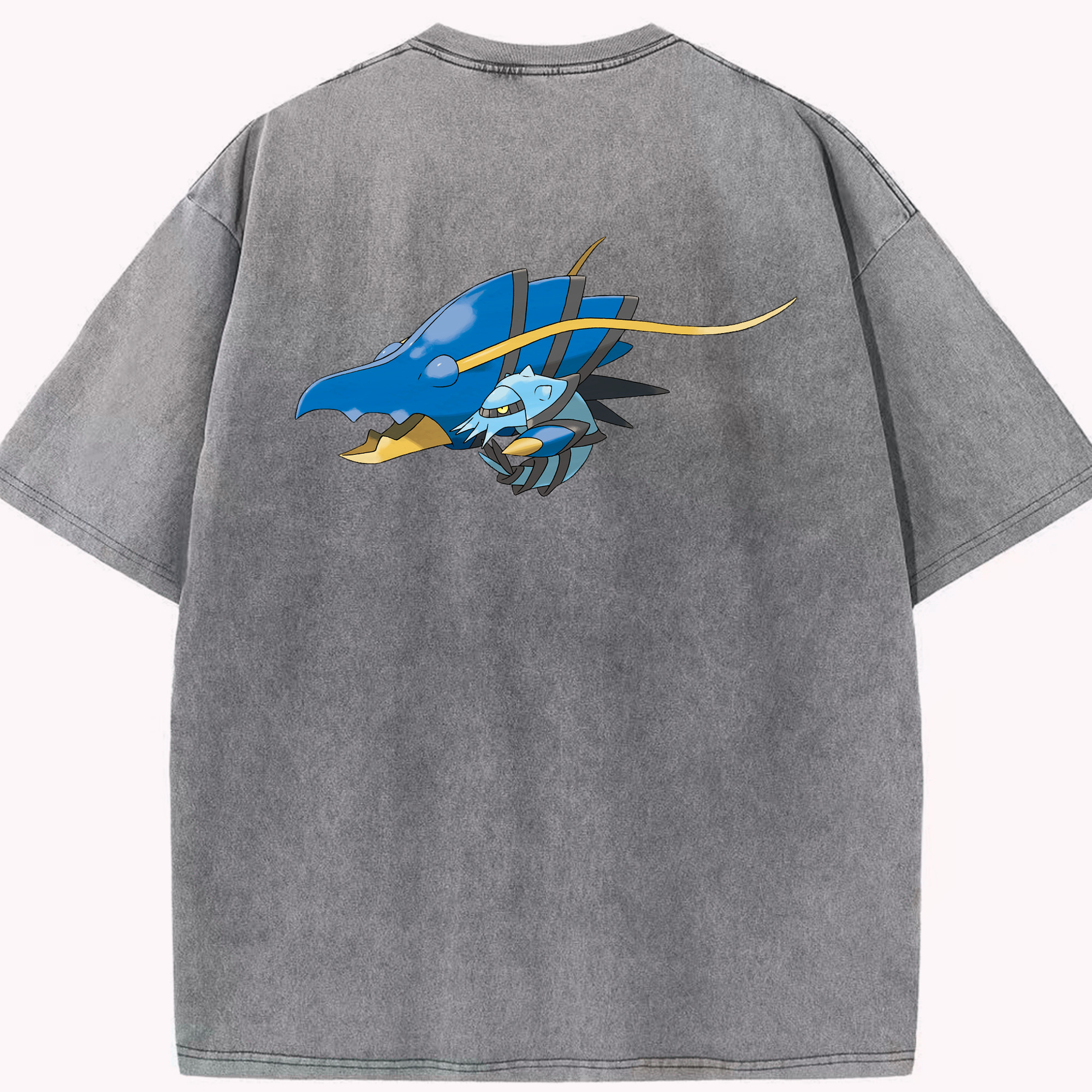 （画像用） ポケットモンスター Pokémon 綿100% ヴィンテージ風 半袖Tシャツ（背面プリント）