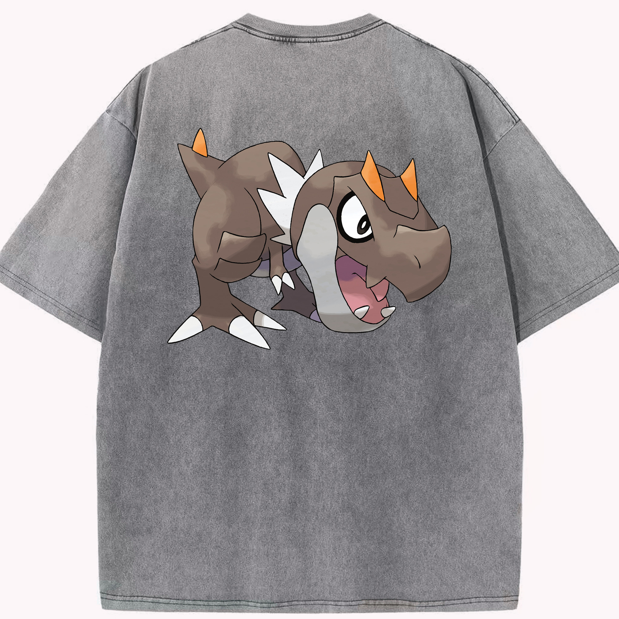 （画像用） ポケットモンスター Pokémon 綿100% ヴィンテージ風 半袖Tシャツ（背面プリント）