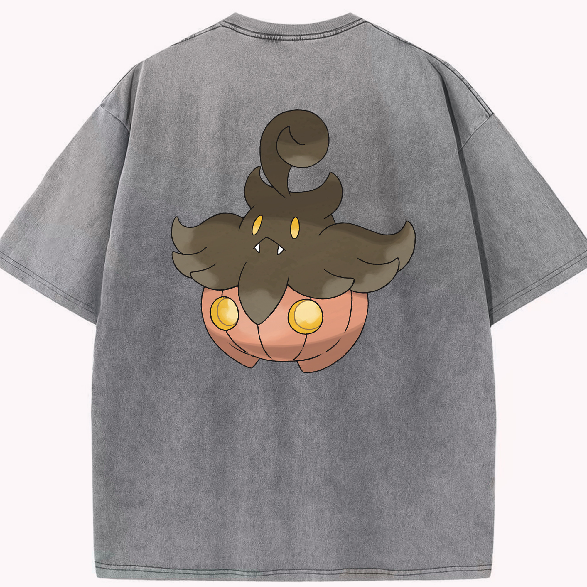 （画像用） ポケットモンスター Pokémon 綿100% ヴィンテージ風 半袖Tシャツ（背面プリント）