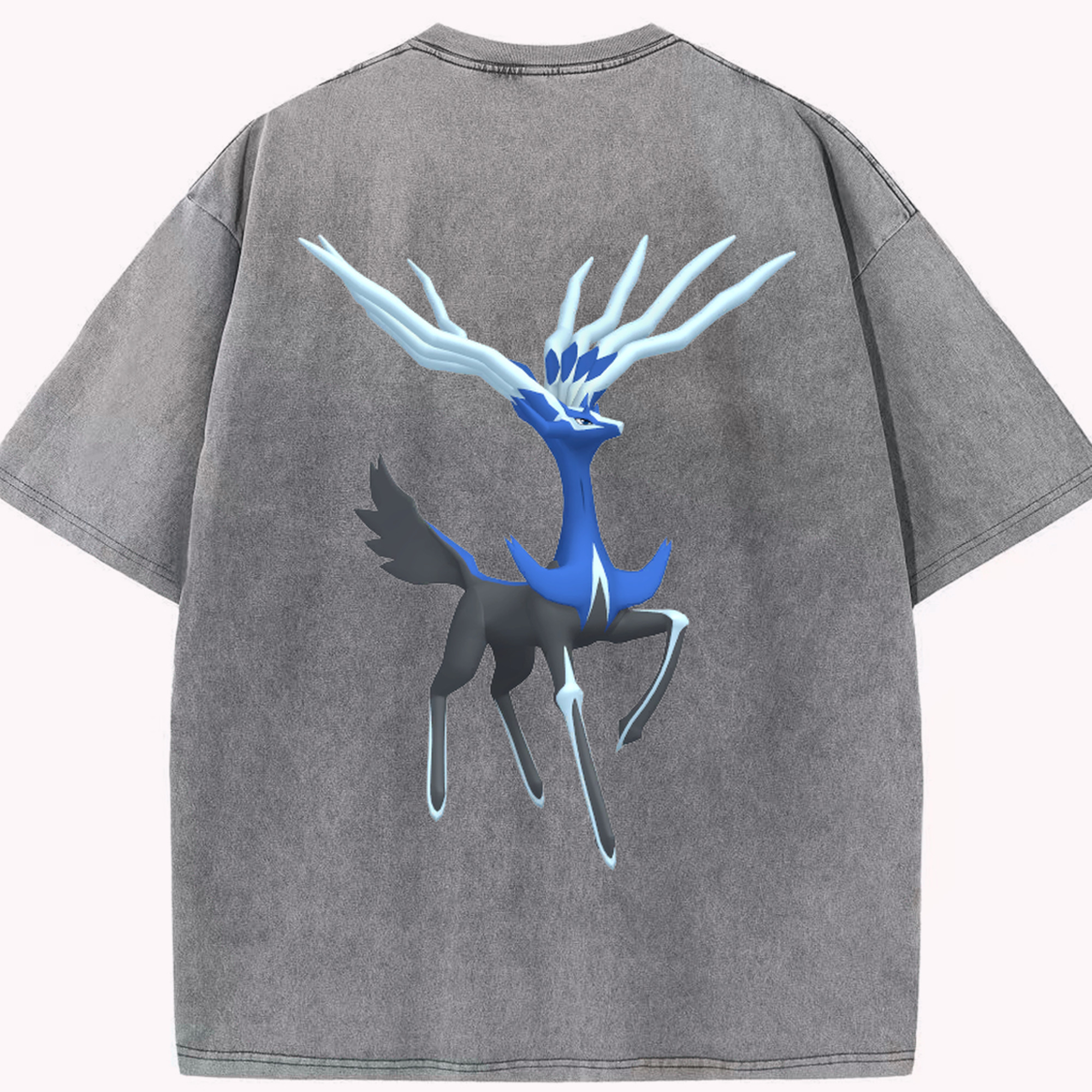 （画像用） ポケットモンスター Pokémon 綿100% ヴィンテージ風 半袖Tシャツ（背面プリント）