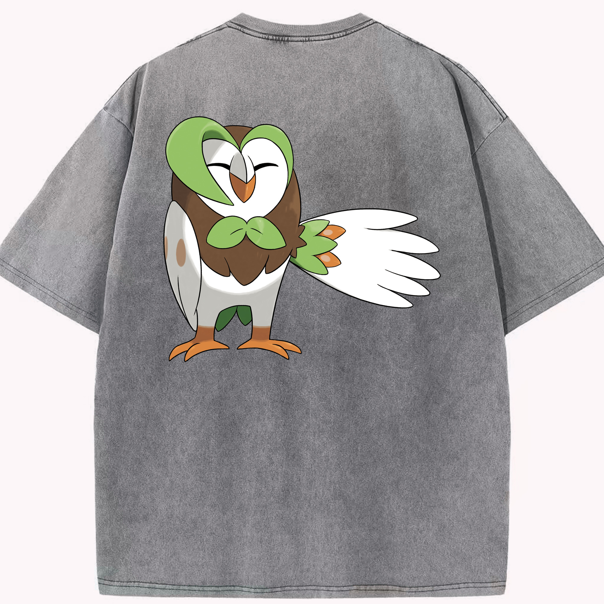 （画像用） ポケットモンスター Pokémon 綿100% ヴィンテージ風 半袖Tシャツ（背面プリント）