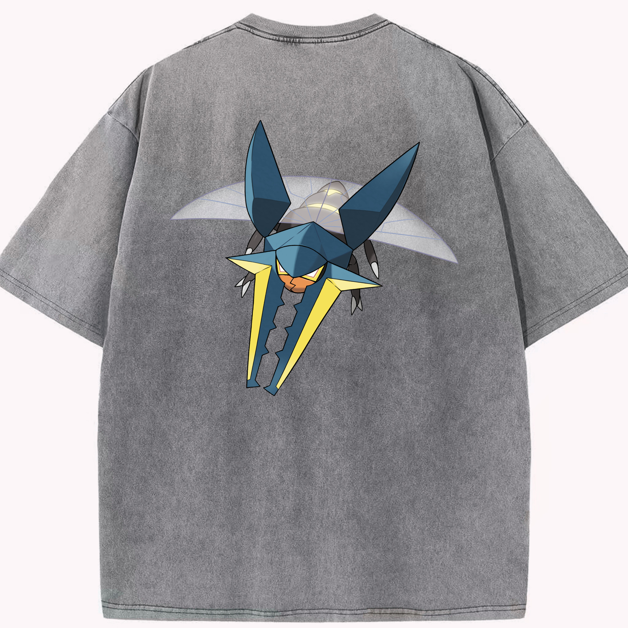 （画像用） ポケットモンスター Pokémon 綿100% ヴィンテージ風 半袖Tシャツ（背面プリント）