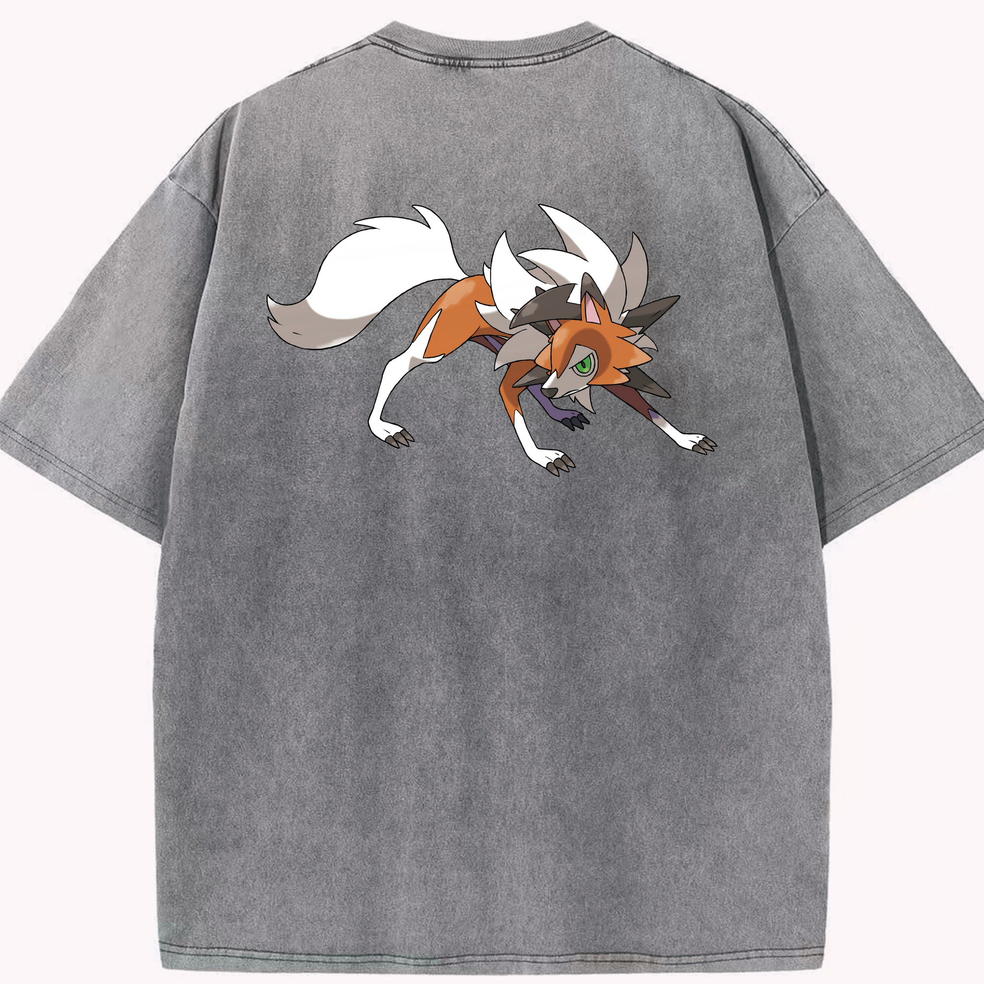 （画像用） ポケットモンスター Pokémon 綿100% ヴィンテージ風 半袖Tシャツ（背面プリント）