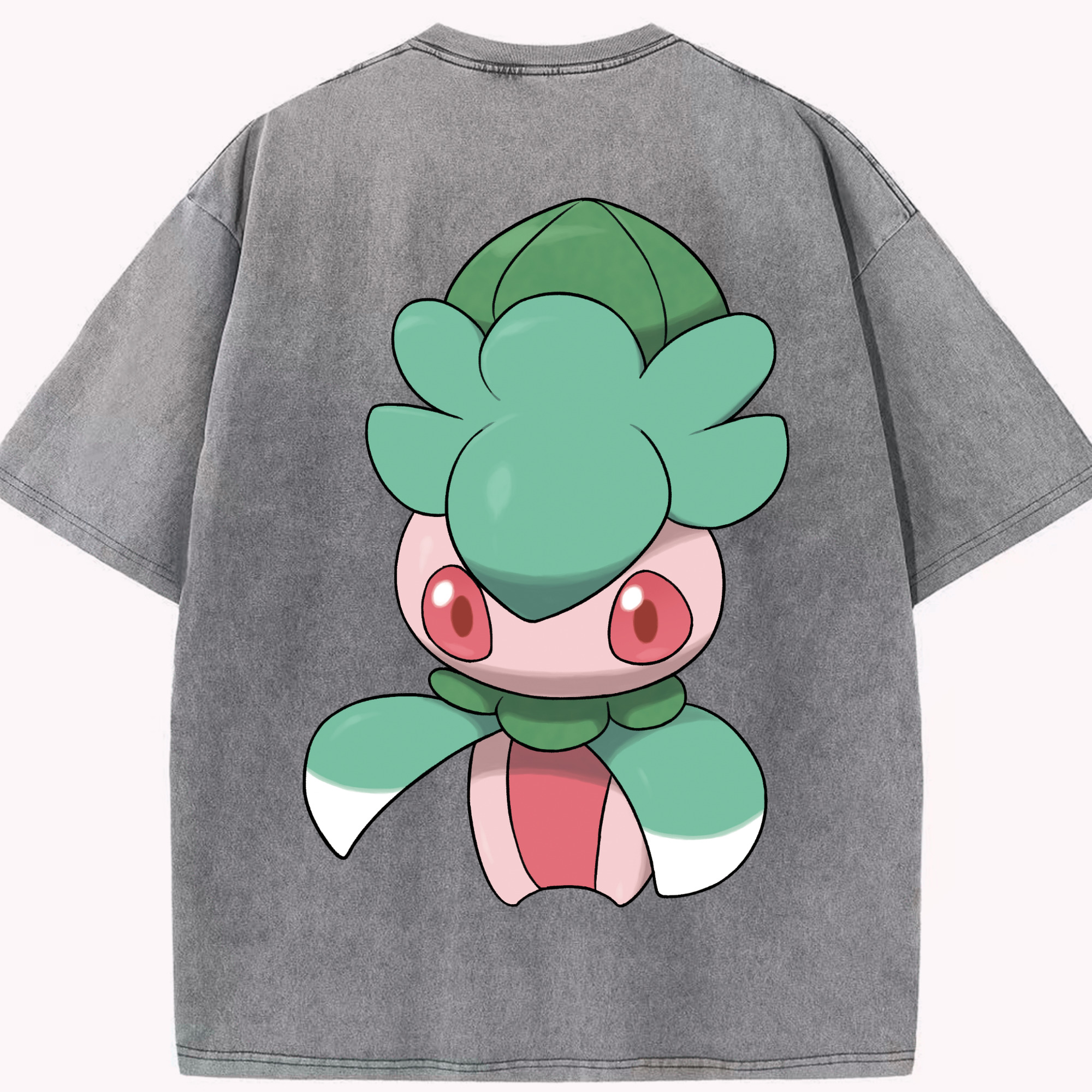 （画像用） ポケットモンスター Pokémon 綿100% ヴィンテージ風 半袖Tシャツ（背面プリント）
