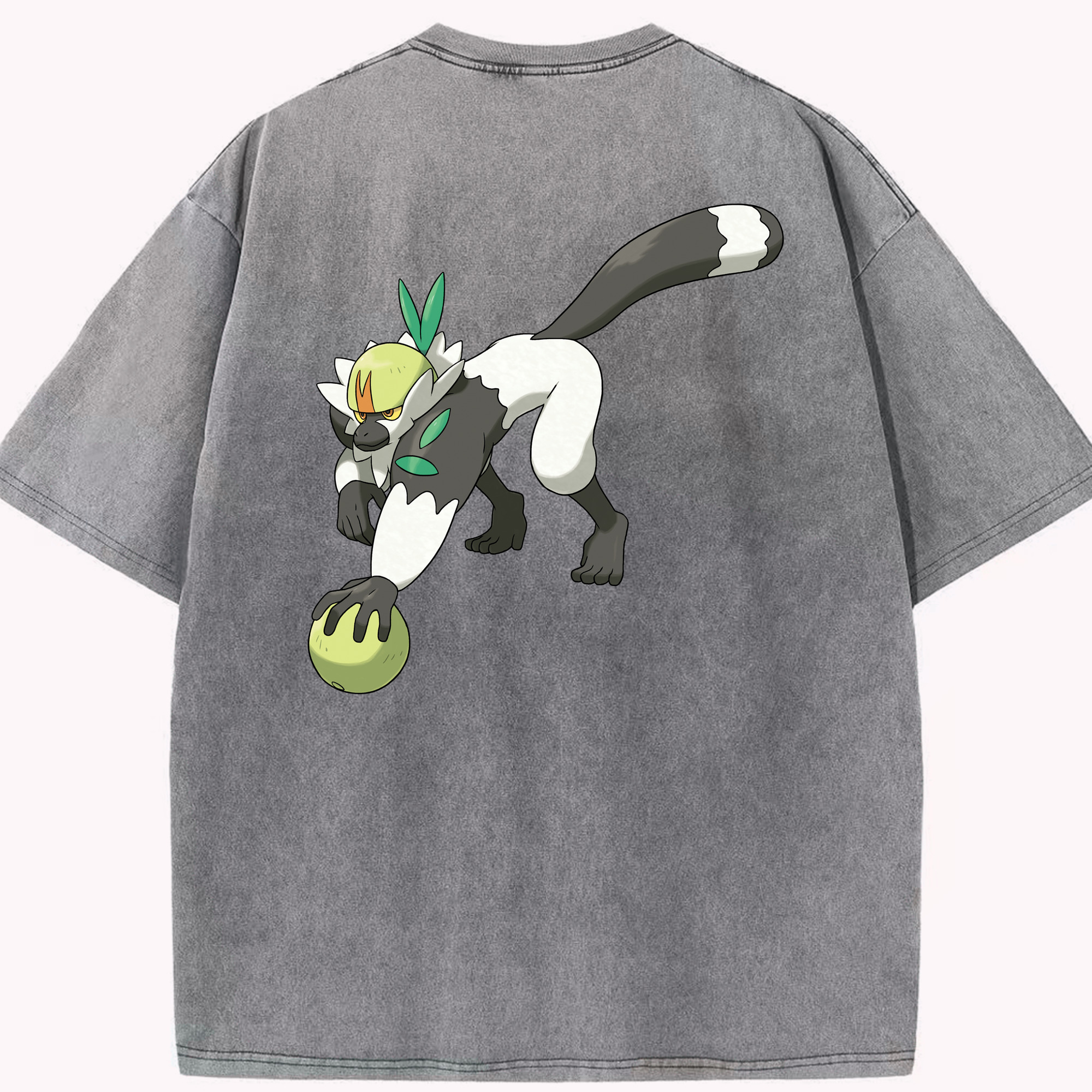（画像用） ポケットモンスター Pokémon 綿100% ヴィンテージ風 半袖Tシャツ（背面プリント）