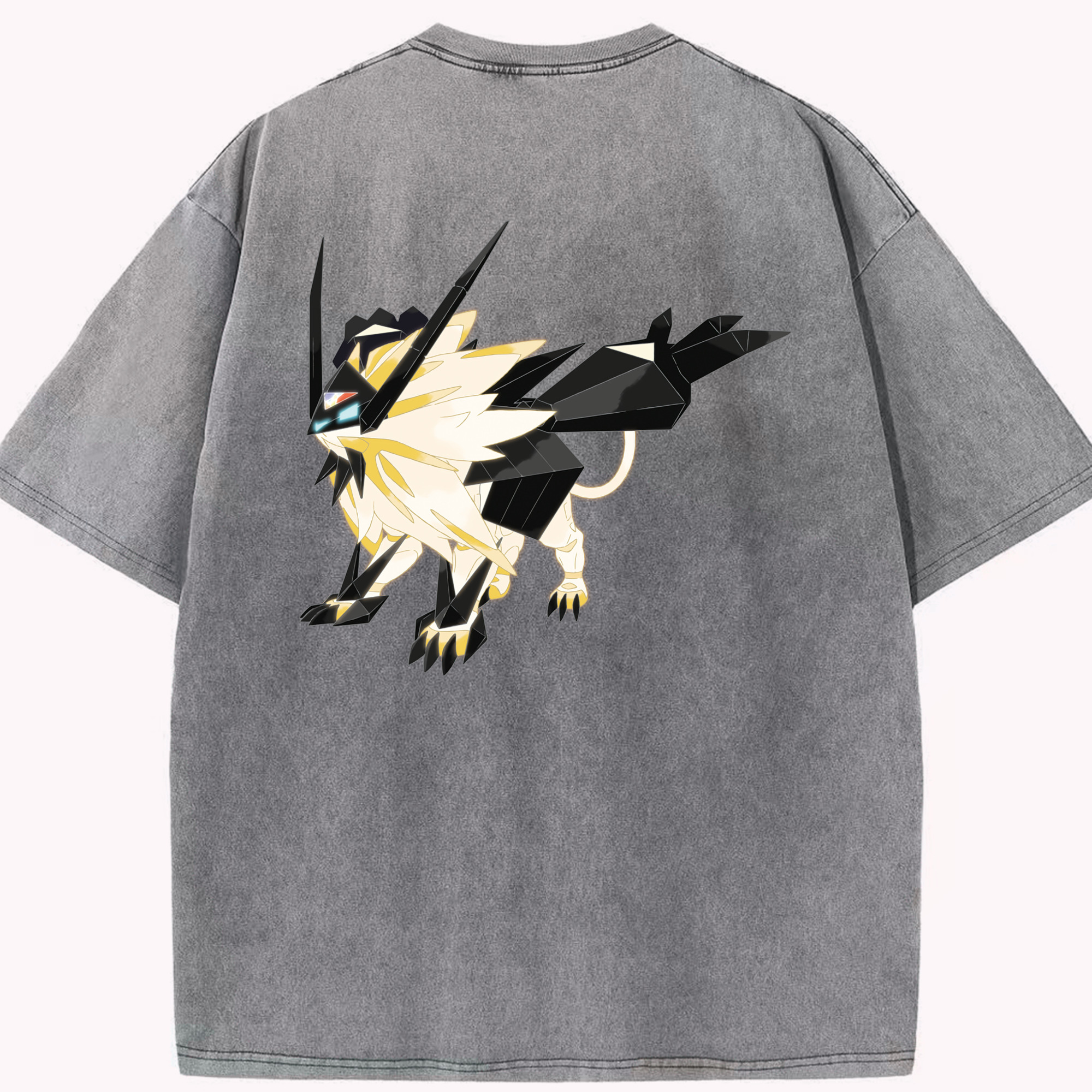 （画像用） ポケットモンスター Pokémon 綿100% ヴィンテージ風 半袖Tシャツ（背面プリント）