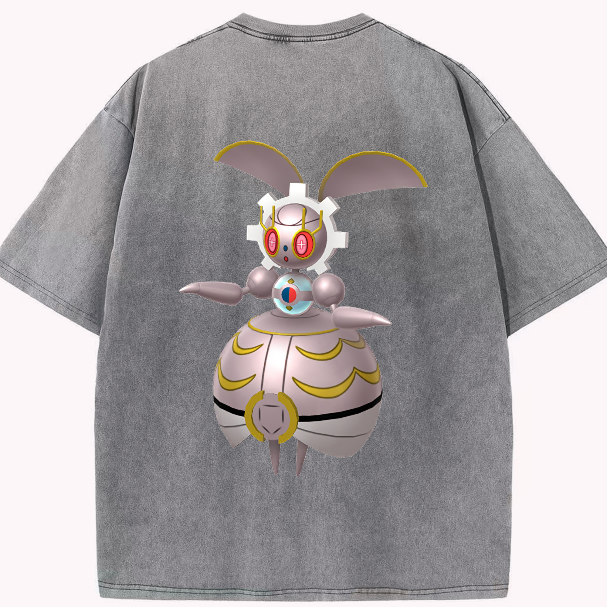 （画像用） ポケットモンスター Pokémon 綿100% ヴィンテージ風 半袖Tシャツ（背面プリント）