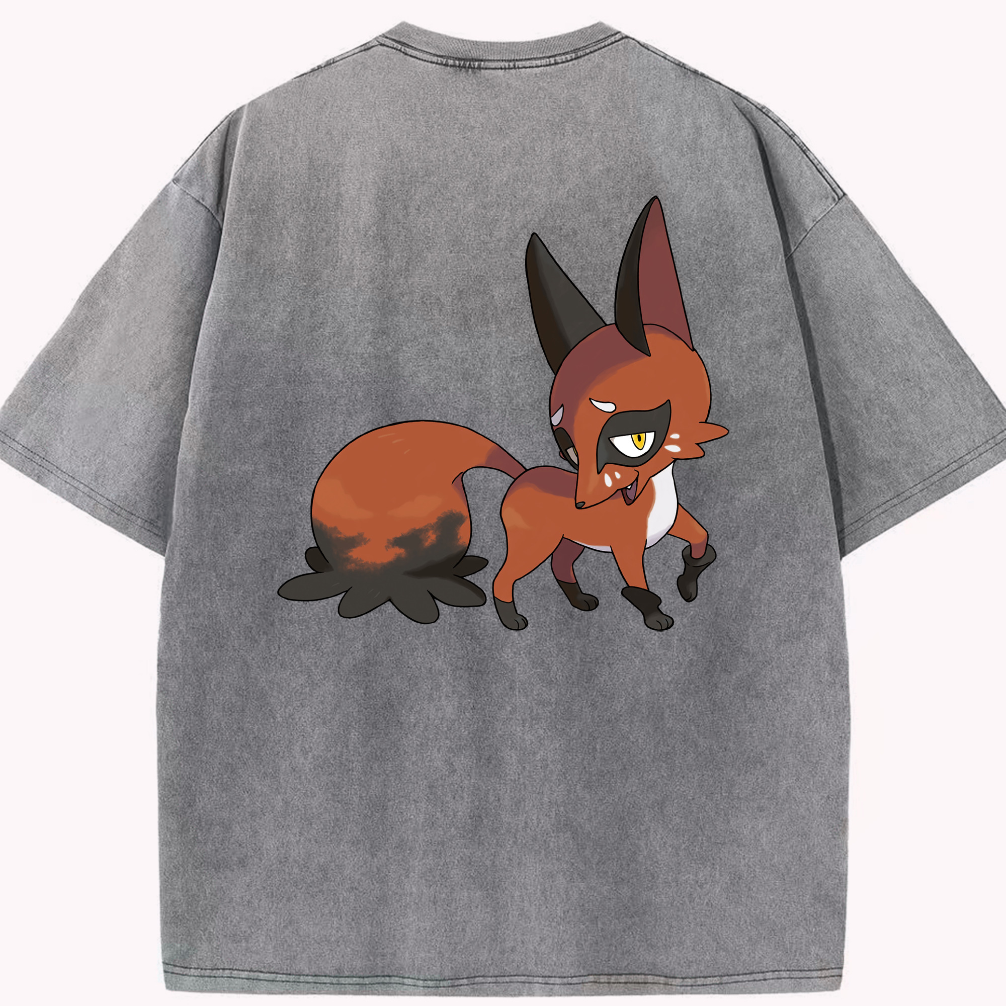（画像用） ポケットモンスター Pokémon 綿100% ヴィンテージ風 半袖Tシャツ（背面プリント）