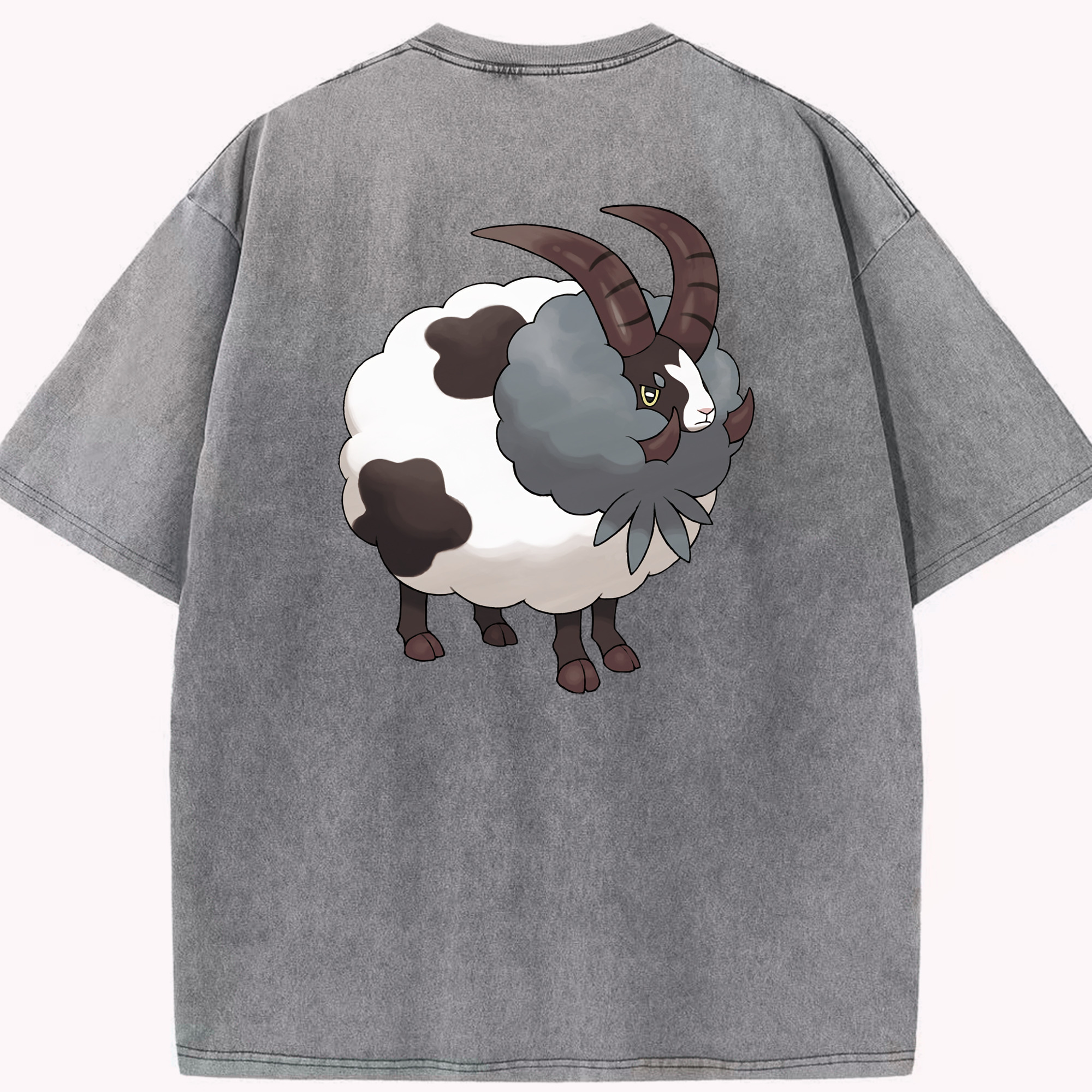 （画像用） ポケットモンスター Pokémon 綿100% ヴィンテージ風 半袖Tシャツ（背面プリント）