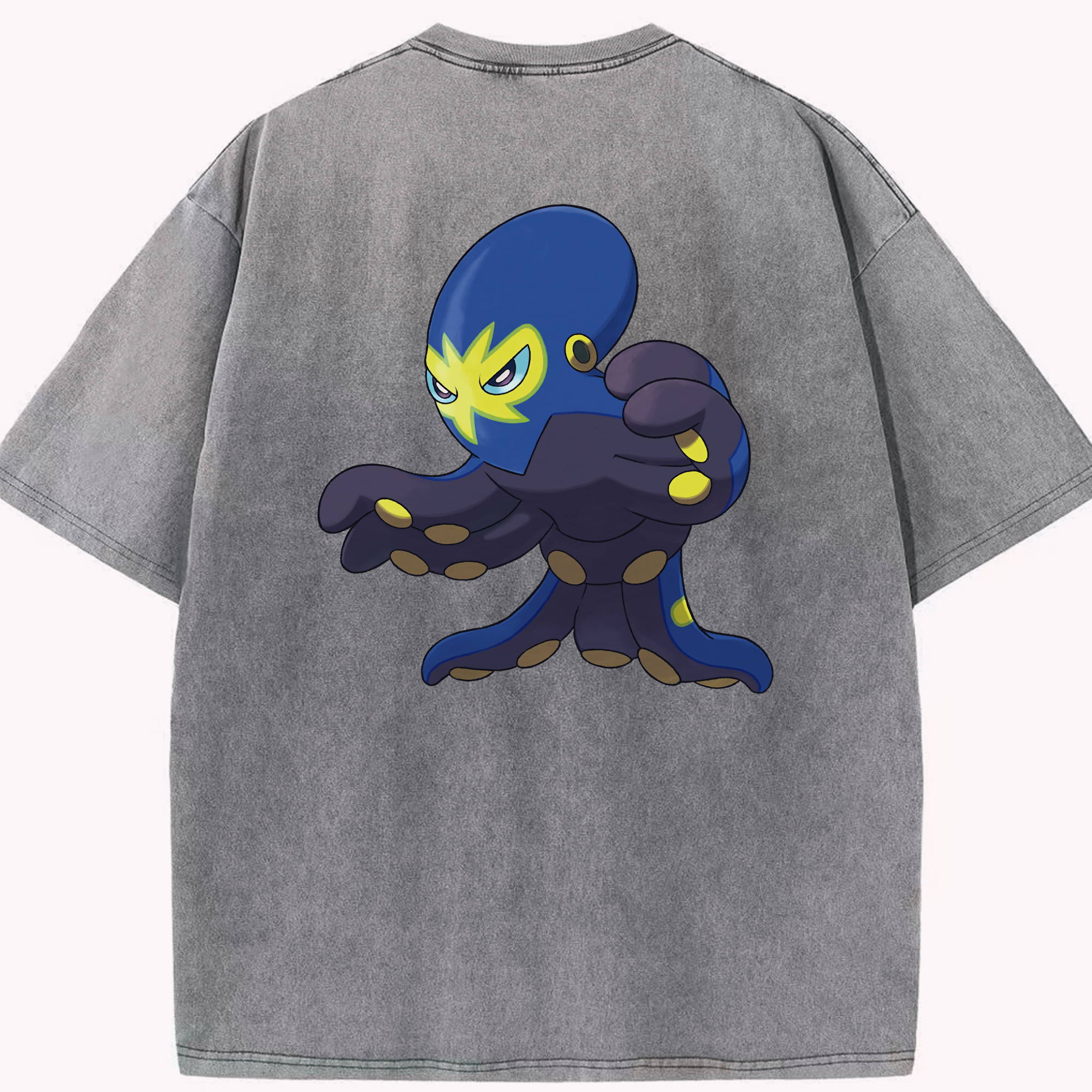 （画像用） ポケットモンスター Pokémon 綿100% ヴィンテージ風 半袖Tシャツ（背面プリント）