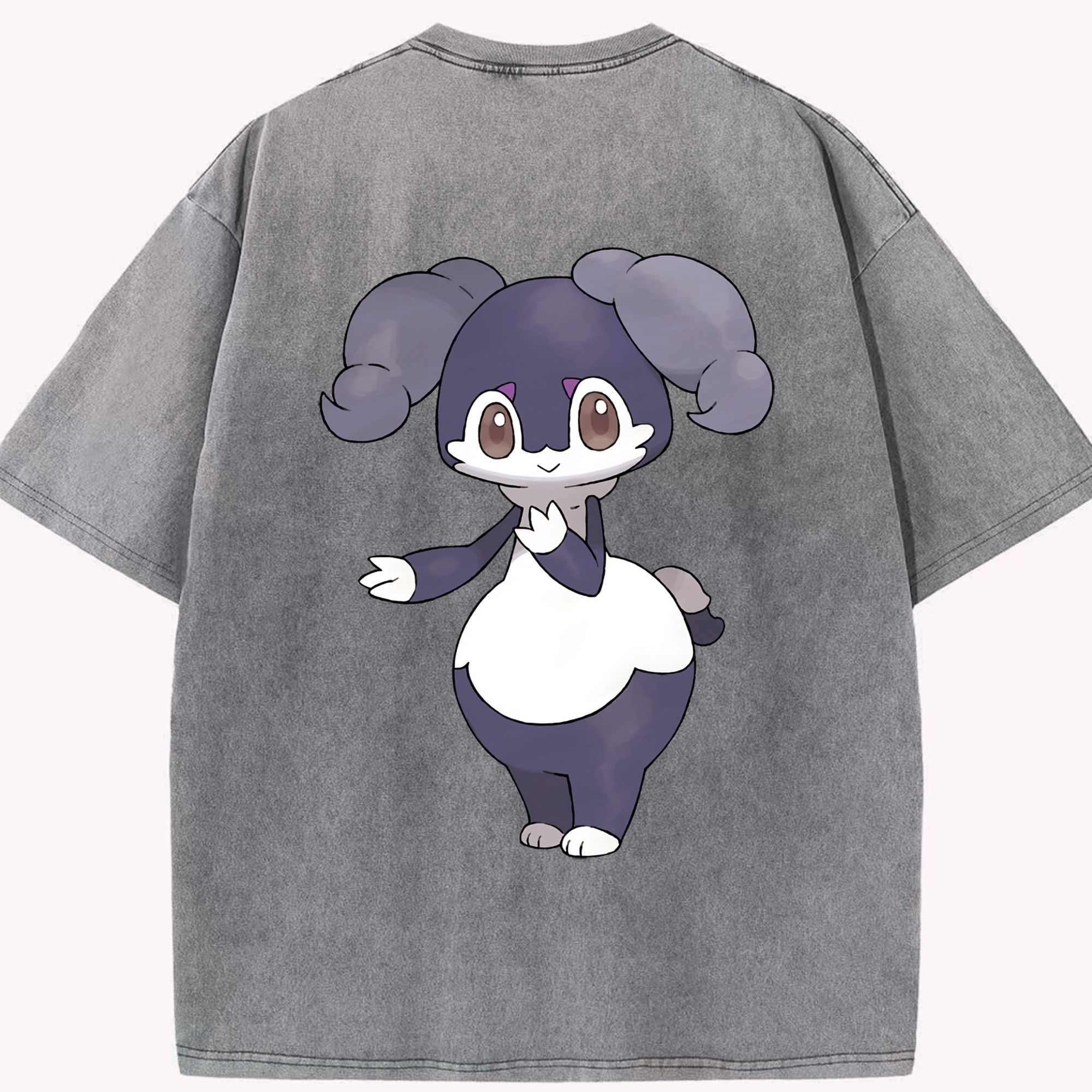 （画像用） ポケットモンスター Pokémon 綿100% ヴィンテージ風 半袖Tシャツ（背面プリント）