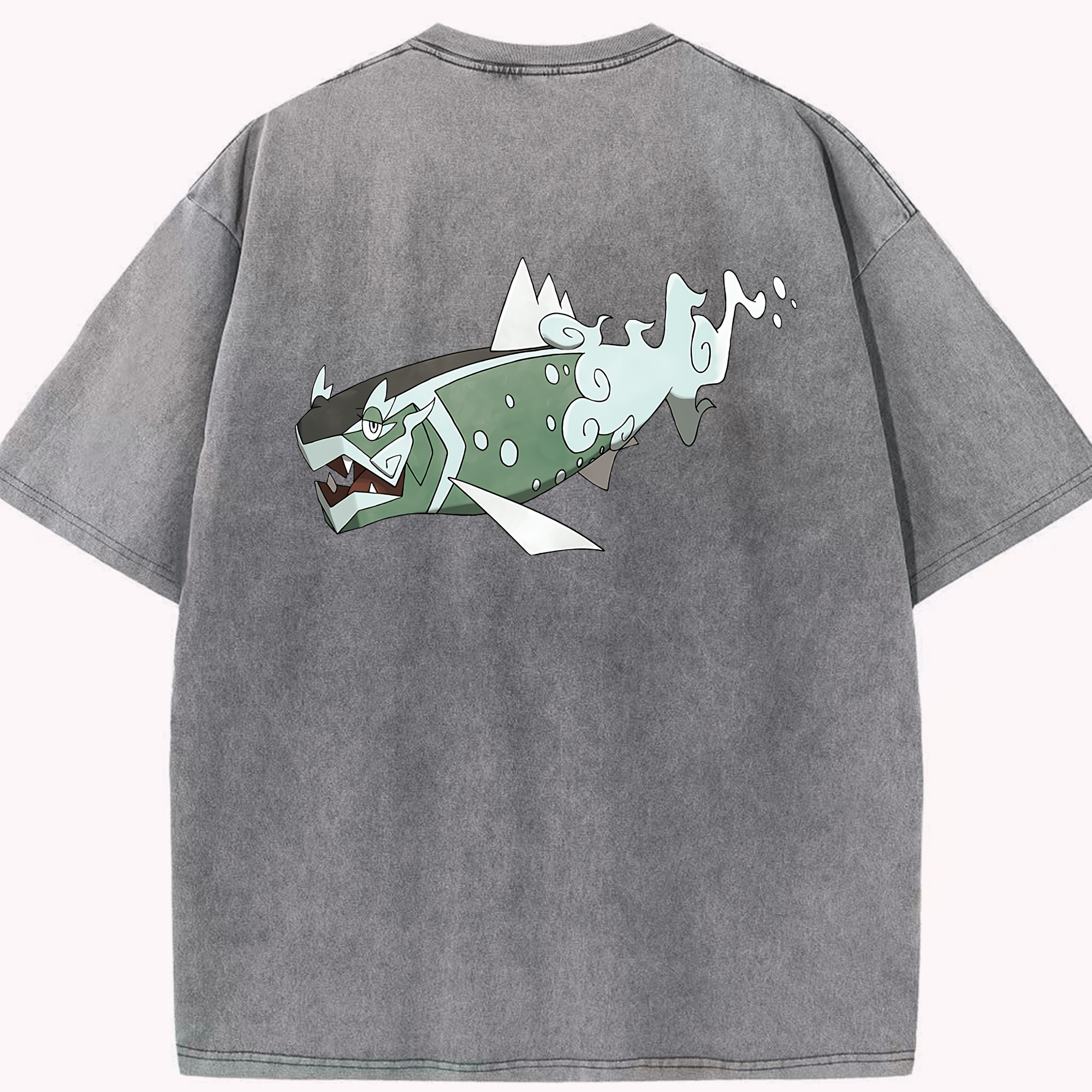 （画像用） ポケットモンスター Pokémon 綿100% ヴィンテージ風 半袖Tシャツ（背面プリント）