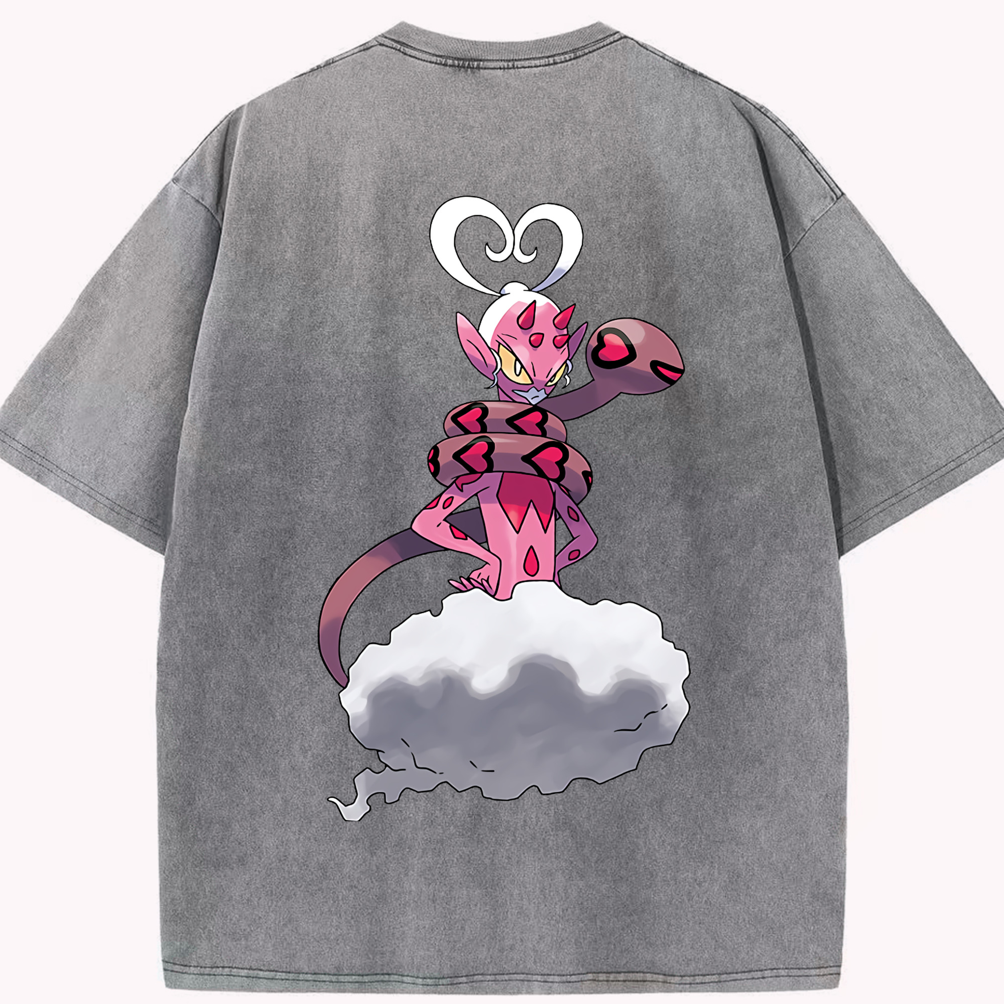 （画像用） ポケットモンスター Pokémon 綿100% ヴィンテージ風 半袖Tシャツ（背面プリント）