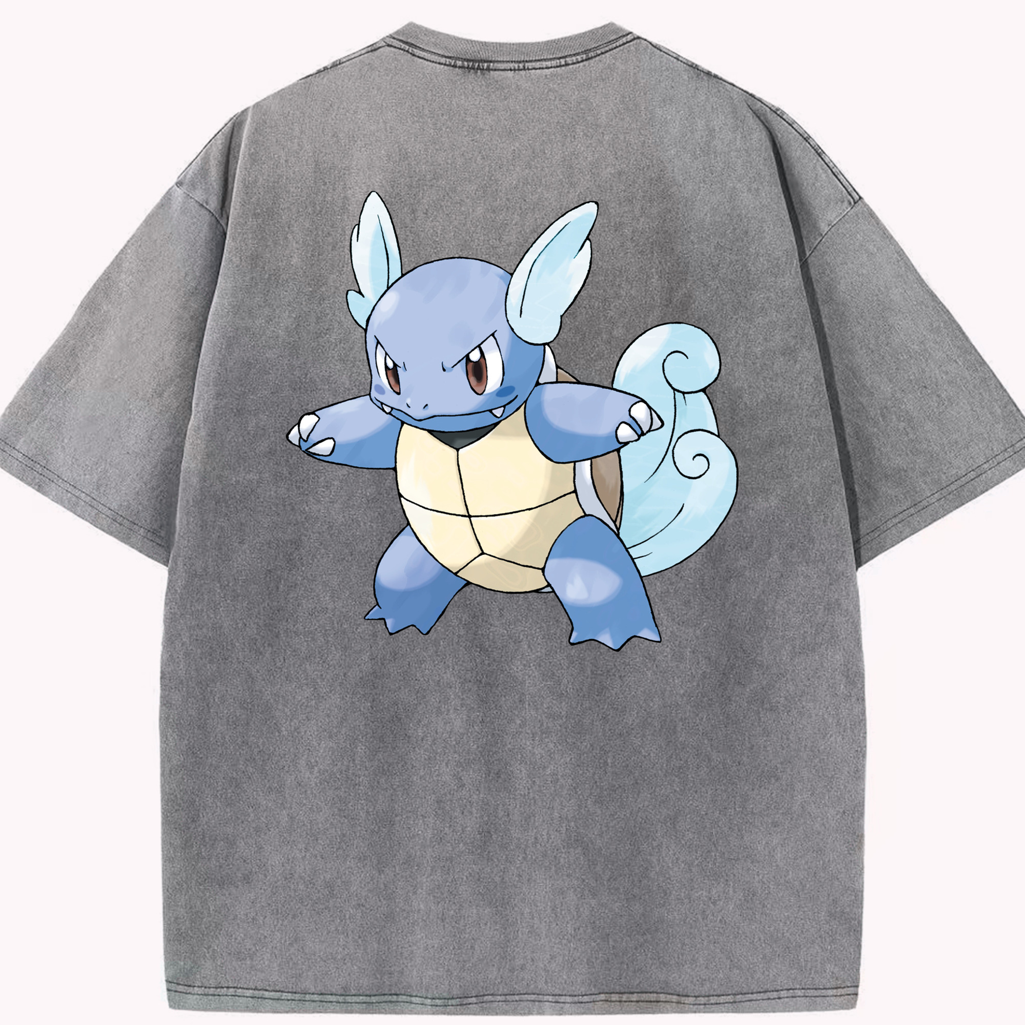 （画像用） ポケットモンスター Pokémon 綿100% ヴィンテージ風 半袖Tシャツ（背面プリント）