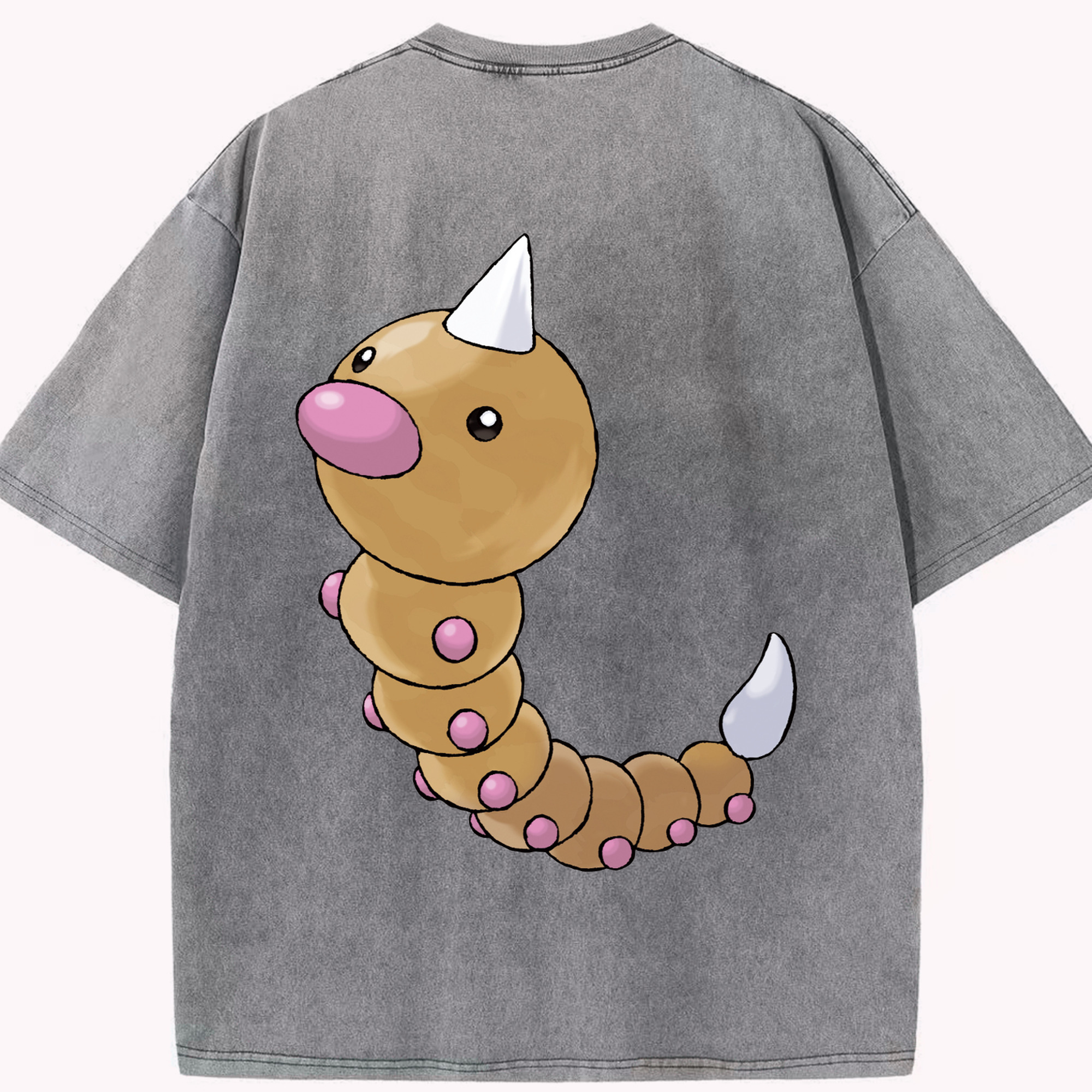 （画像用） ポケットモンスター Pokémon 綿100% ヴィンテージ風 半袖Tシャツ（背面プリント）