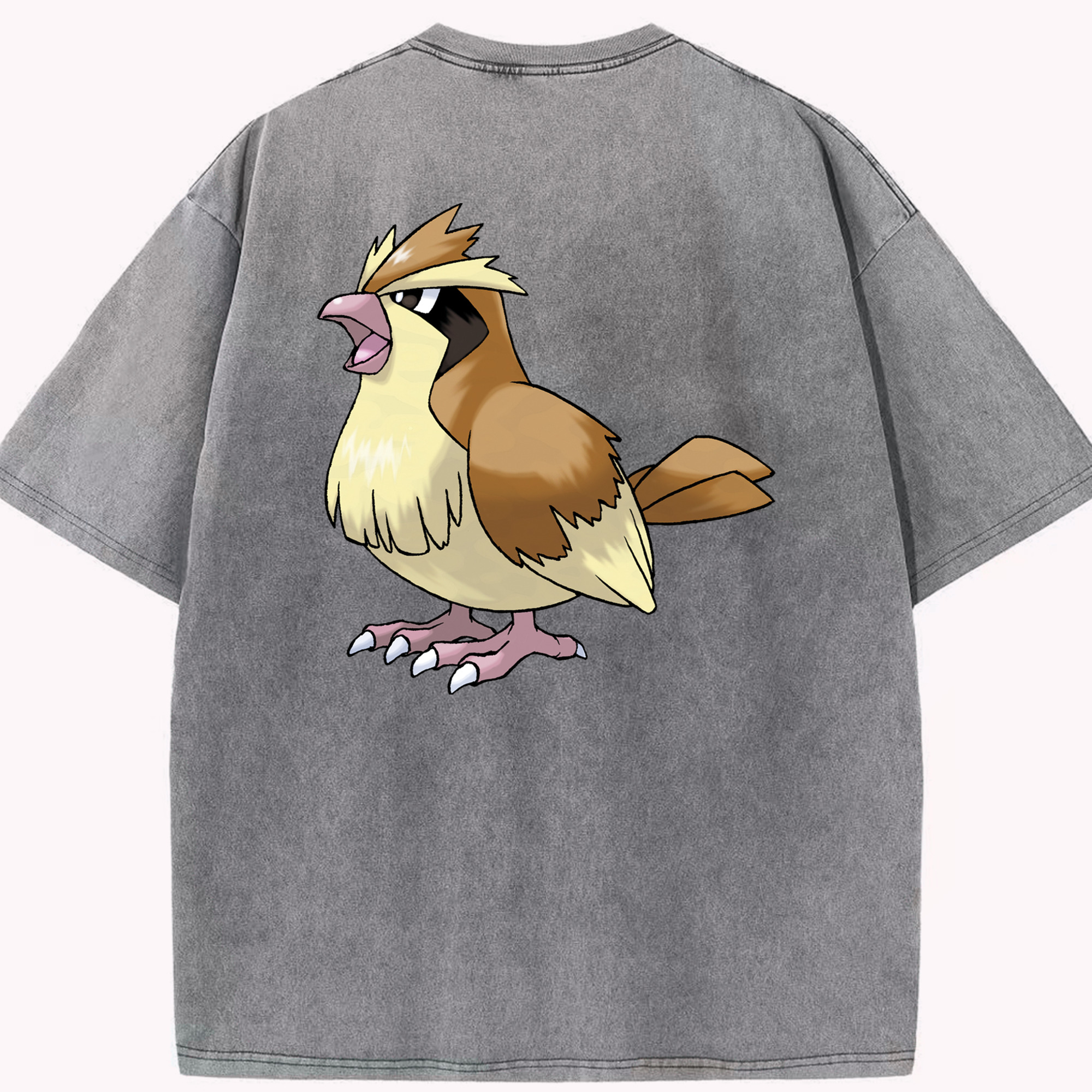 （画像用） ポケットモンスター Pokémon 綿100% ヴィンテージ風 半袖Tシャツ（背面プリント）