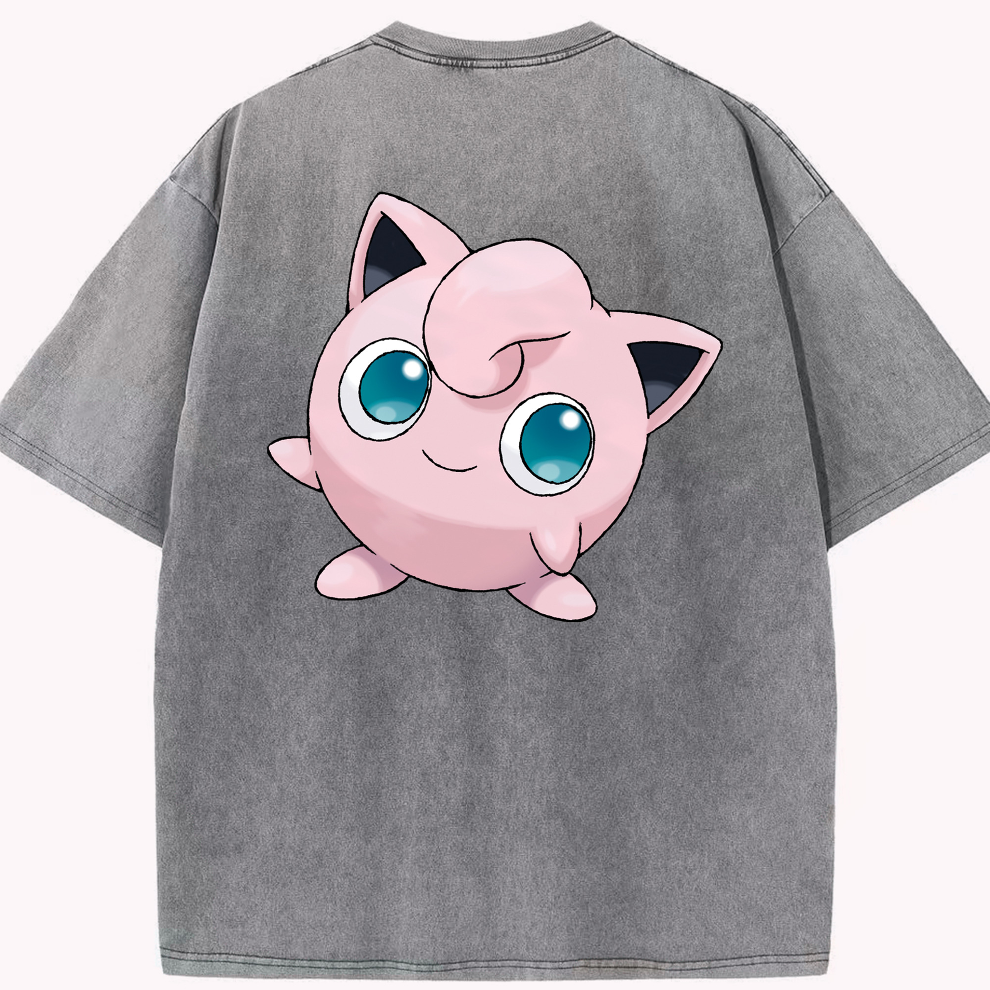 （画像用） ポケットモンスター Pokémon 綿100% ヴィンテージ風 半袖Tシャツ（背面プリント）