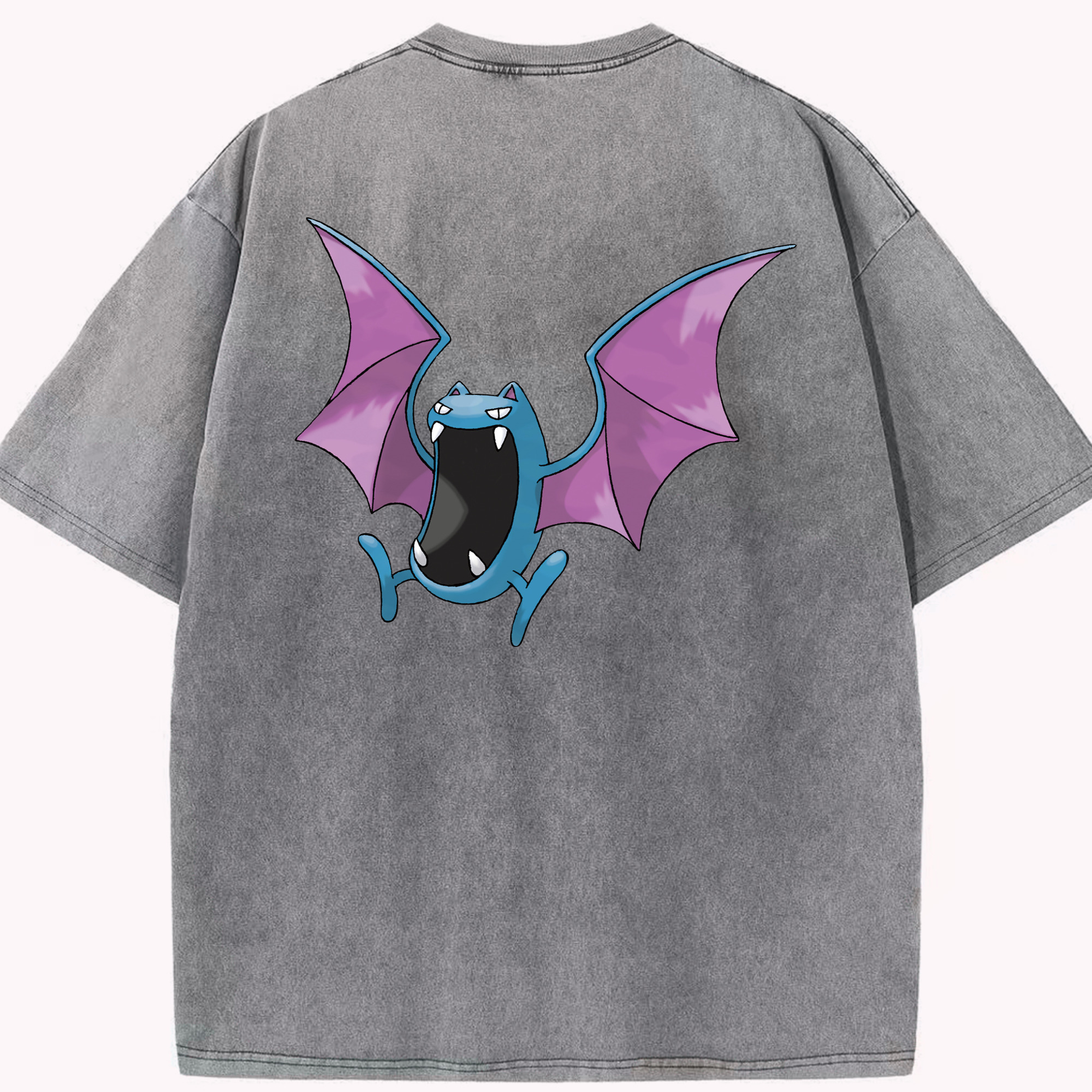 （画像用） ポケットモンスター Pokémon 綿100% ヴィンテージ風 半袖Tシャツ（背面プリント）