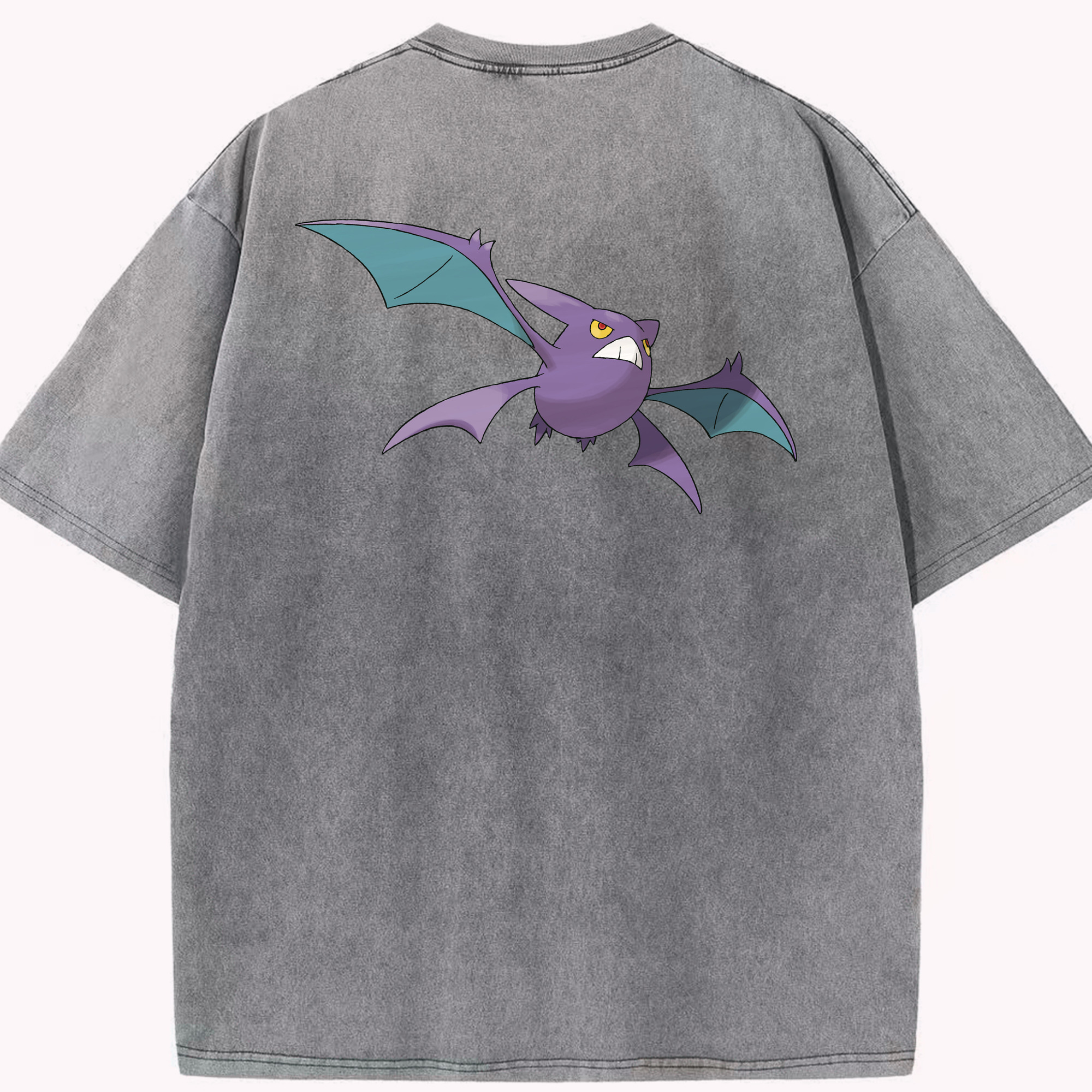 （画像用） ポケットモンスター Pokémon 綿100% ヴィンテージ風 半袖Tシャツ（背面プリント）