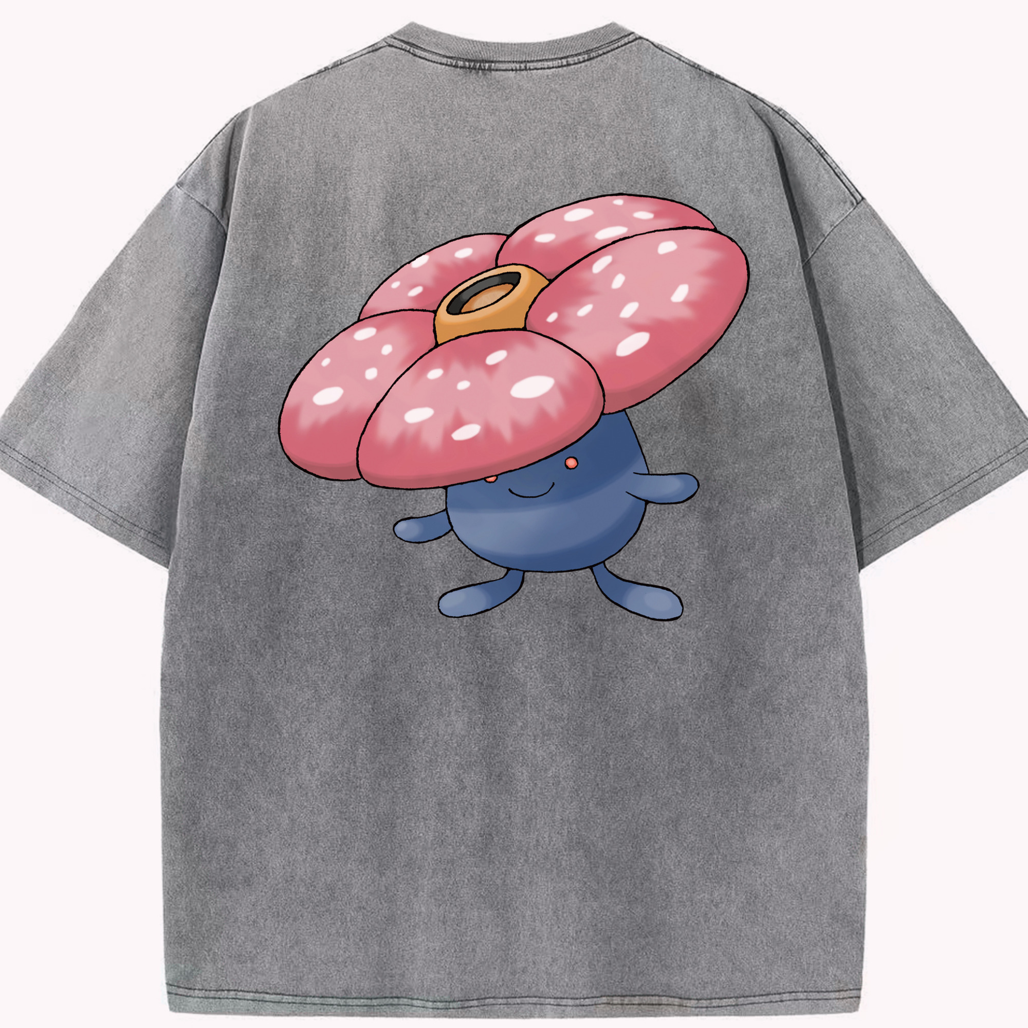 （画像用） ポケットモンスター Pokémon 綿100% ヴィンテージ風 半袖Tシャツ（背面プリント）