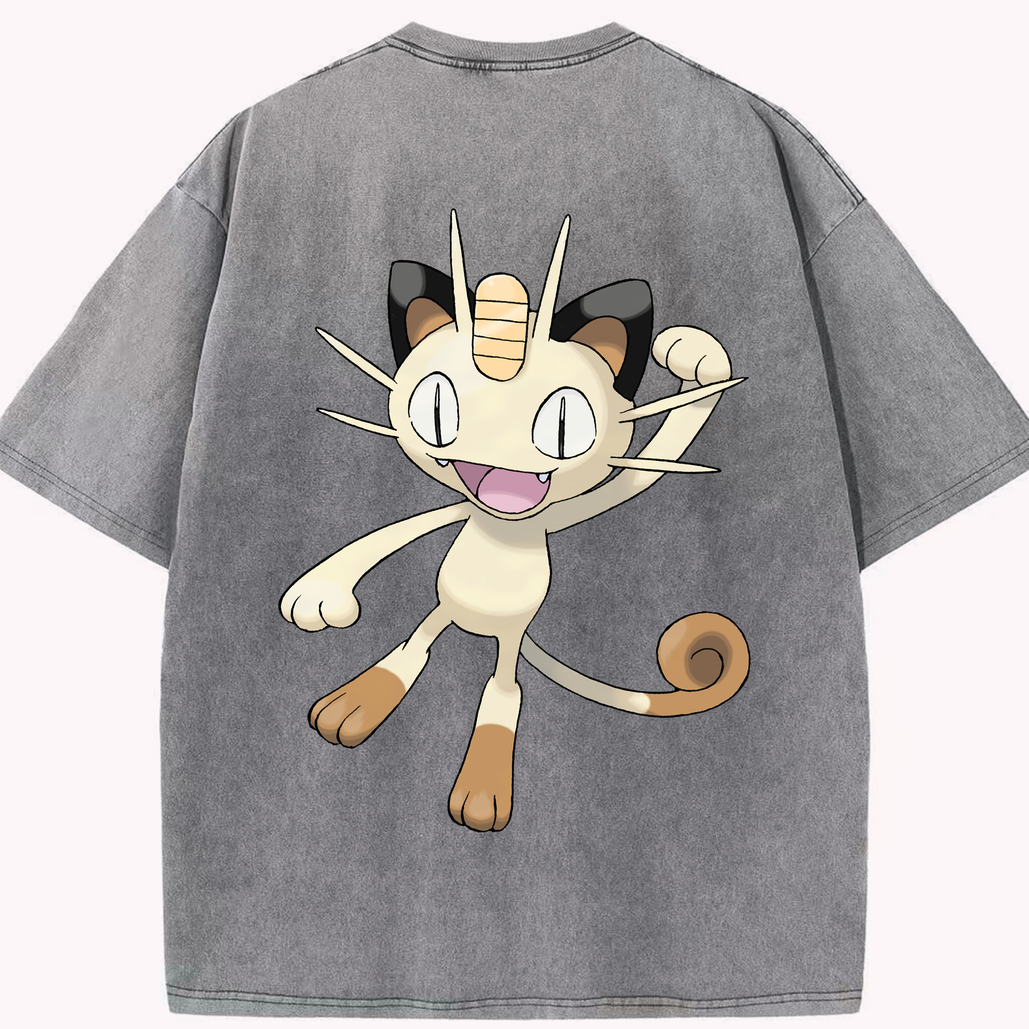 （画像用） ポケットモンスター Pokémon 綿100% ヴィンテージ風 半袖Tシャツ（背面プリント）
