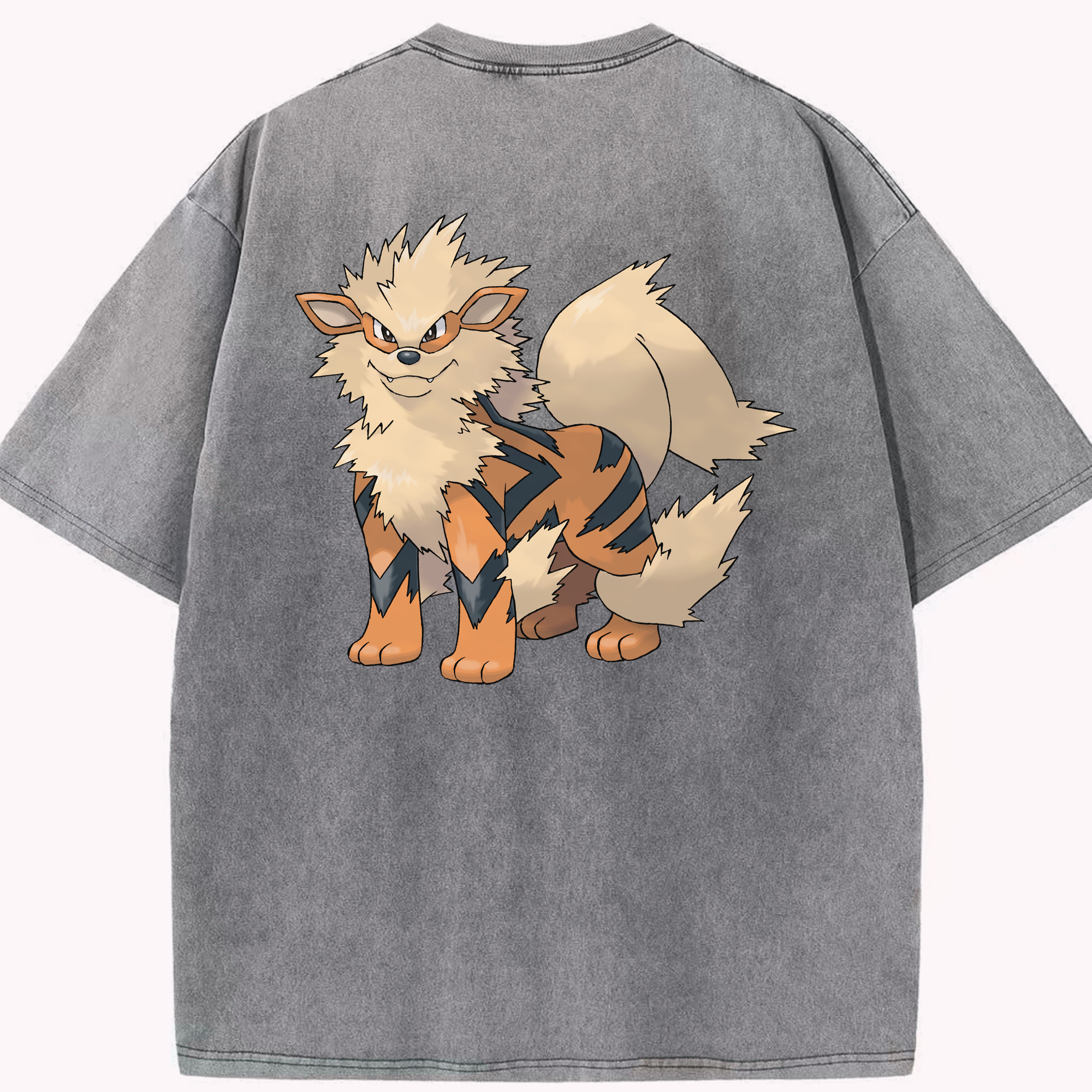 （画像用） ポケットモンスター Pokémon 綿100% ヴィンテージ風 半袖Tシャツ（背面プリント）