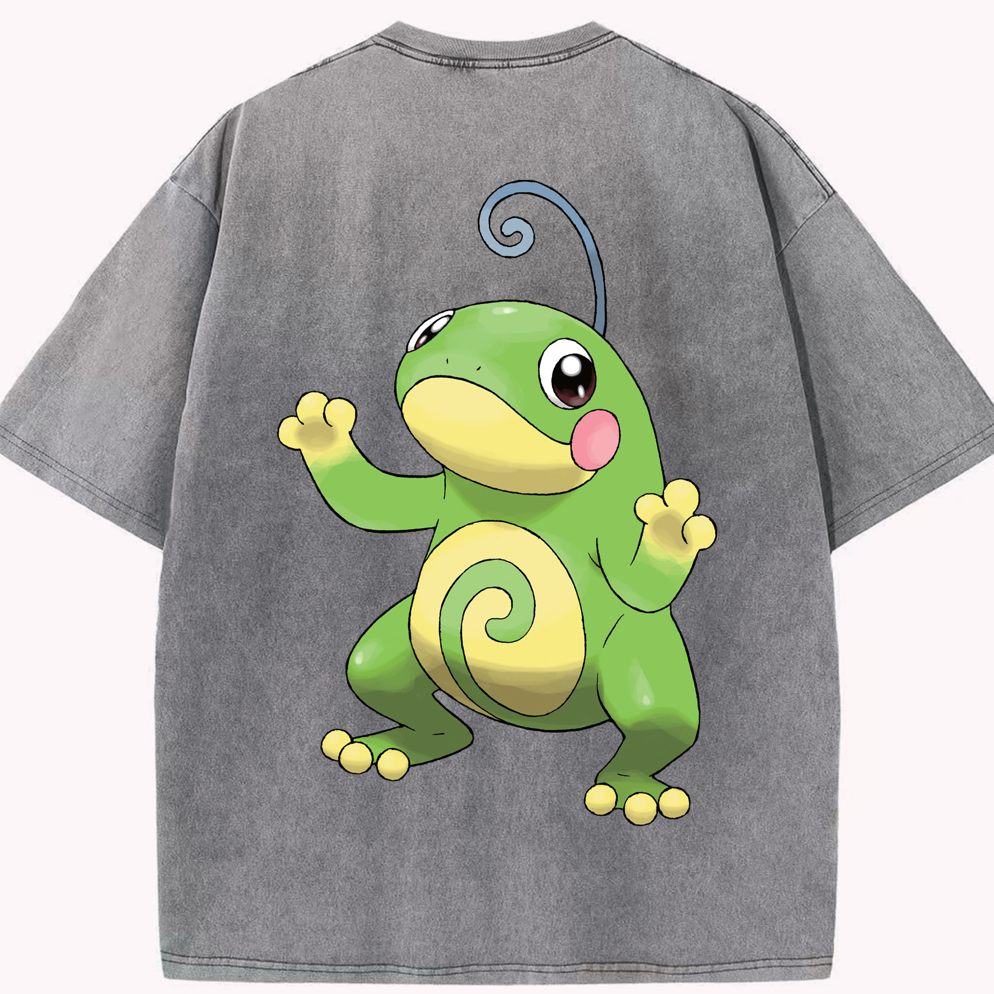 （画像用） ポケットモンスター Pokémon 綿100% ヴィンテージ風 半袖Tシャツ（背面プリント）
