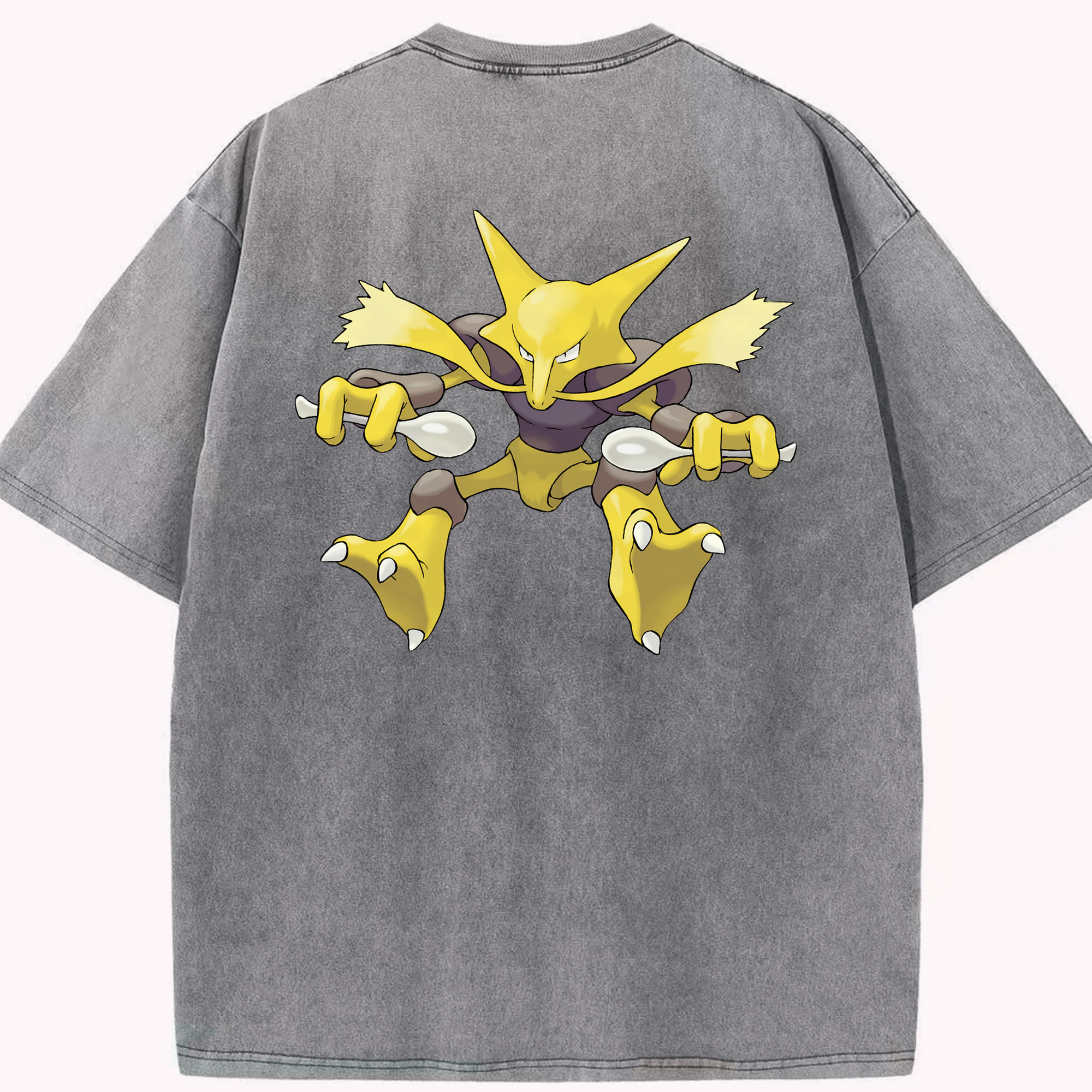 （画像用） ポケットモンスター Pokémon 綿100% ヴィンテージ風 半袖Tシャツ（背面プリント）
