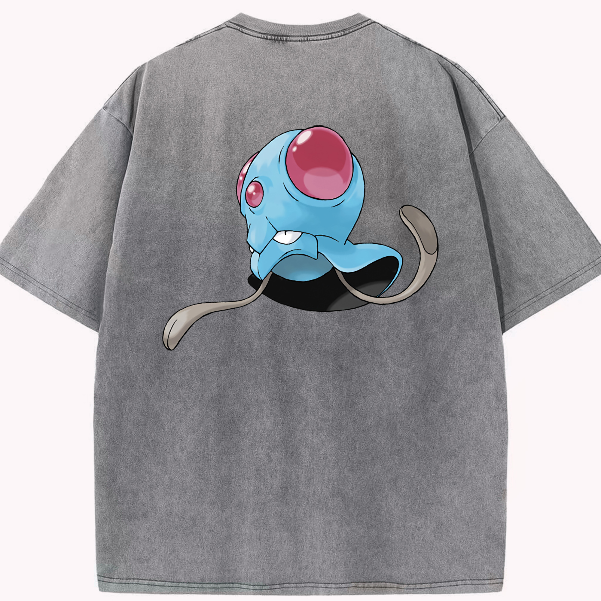 （画像用） ポケットモンスター Pokémon 綿100% ヴィンテージ風 半袖Tシャツ（背面プリント）